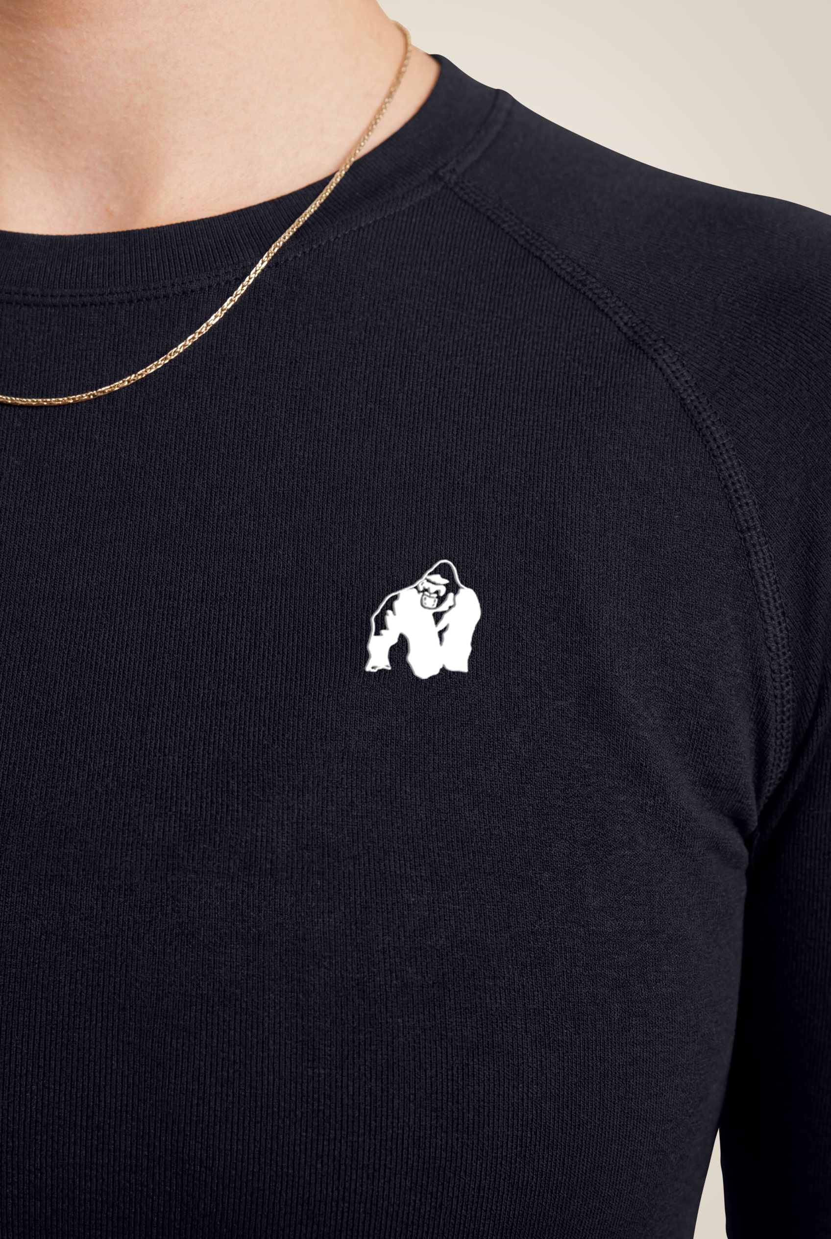 Gorilla Wear Hilton Seamless Long Sleeve T-Shirt & Tops Black