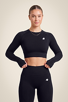 Gorilla Wear Hilton Seamless Long Sleeve T-Shirt & Tops Black