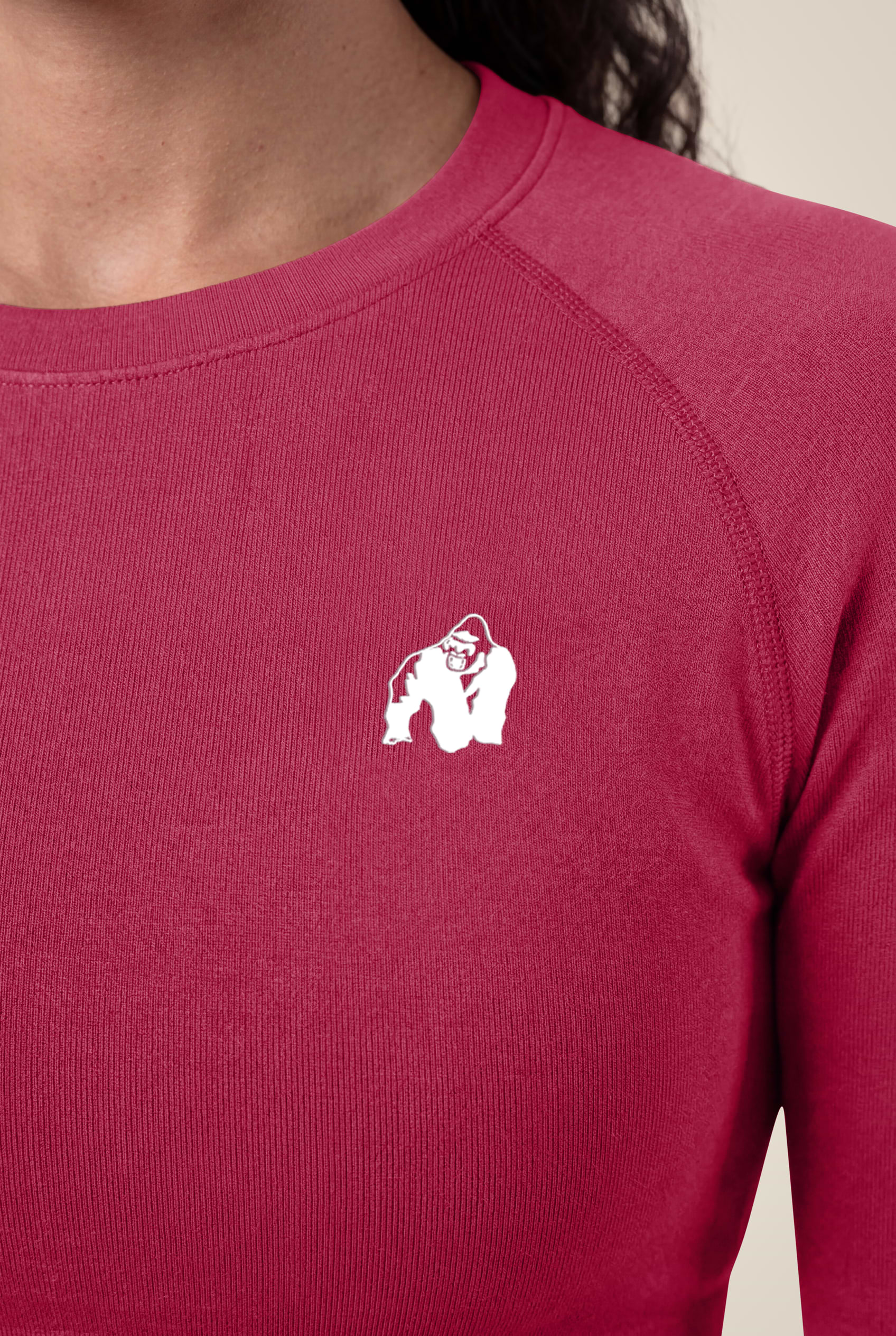 Gorilla Wear Hilton Seamless Long Sleeve T-Shirt & Tops Fuchsia