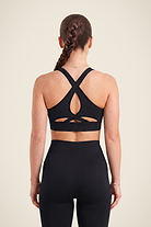 Gorilla Wear Hilton Seamless Sports Bra Sports Bra Black