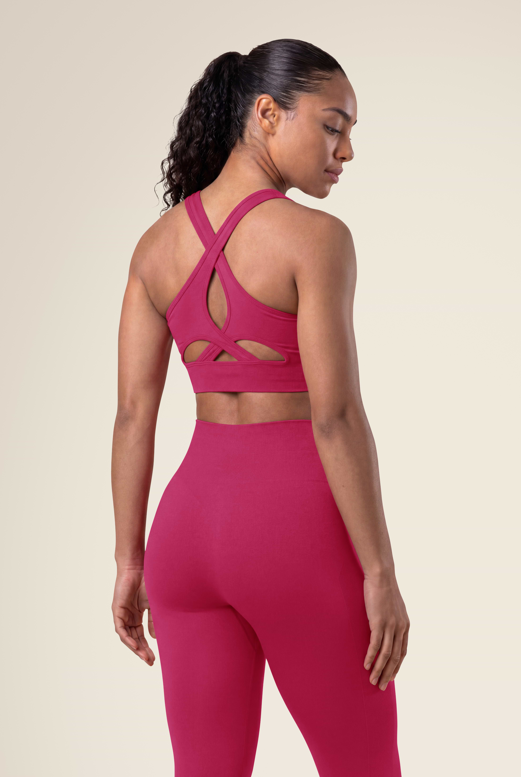 Gorilla Wear Hilton Seamless Sports Bra Sports Bra Fuchsia