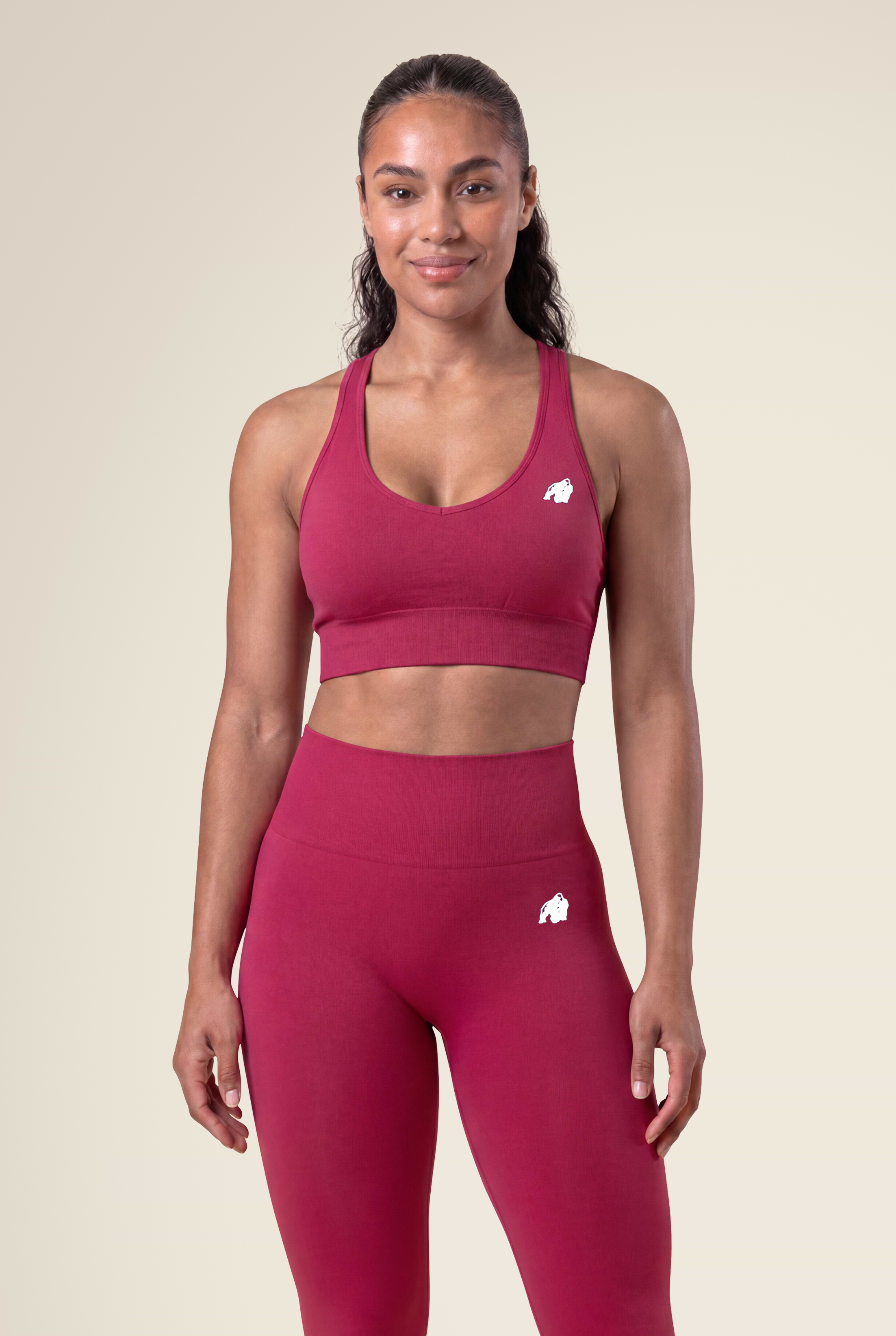Gorilla Wear Hilton Seamless Sports Bra Sports Bra Fuchsia