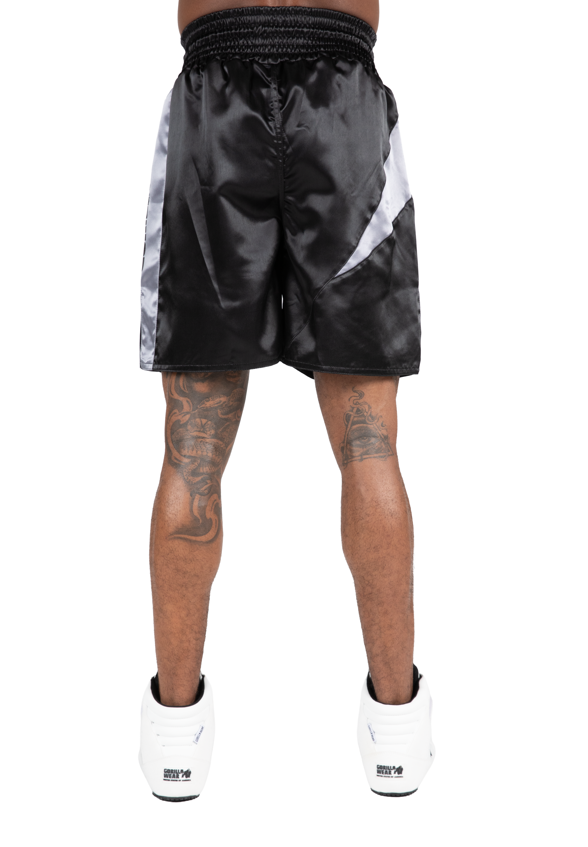 Gorilla Wear Hornell Boxing Shorts Fight Gear Black/Gray