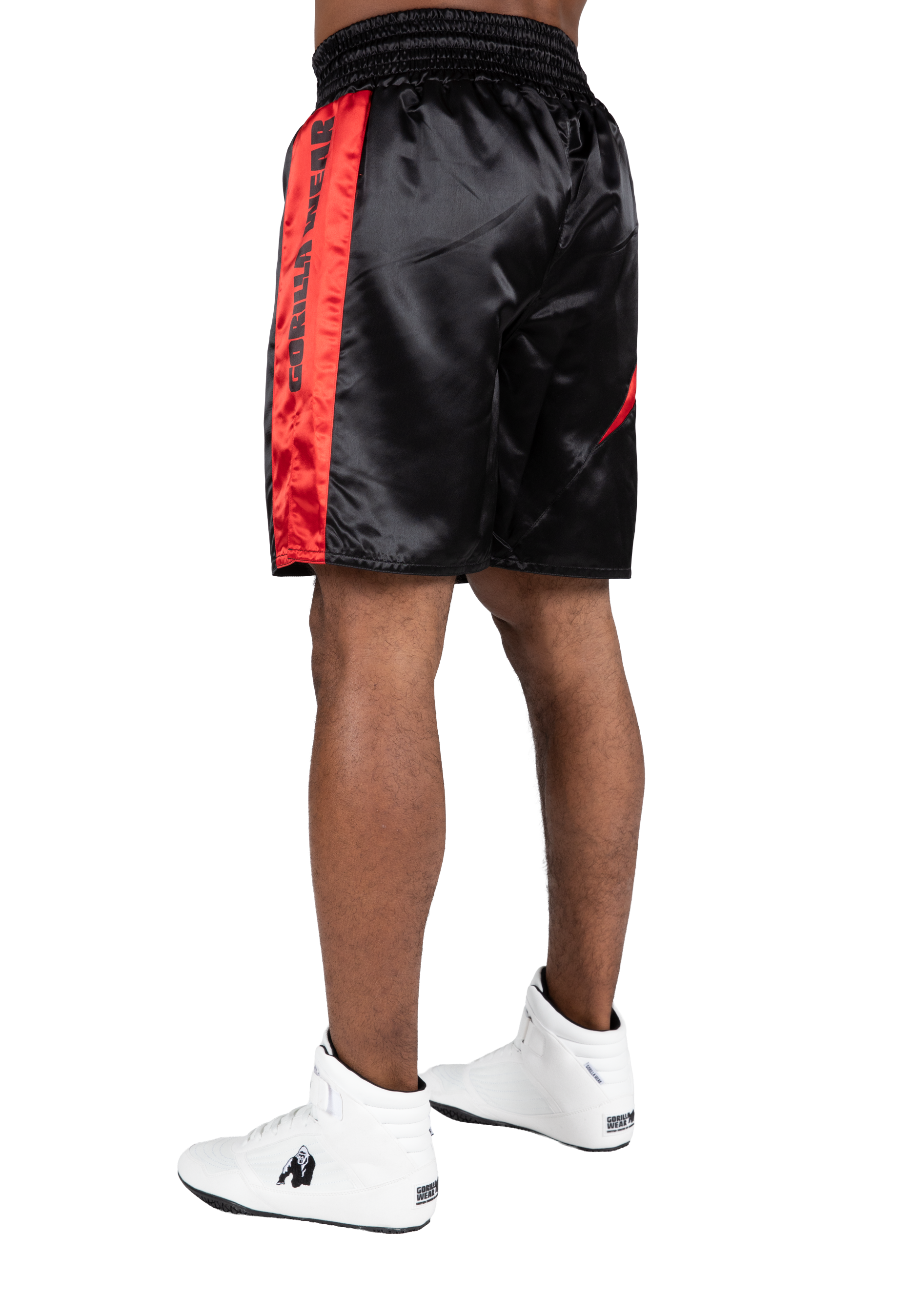 Gorilla Wear Hornell Boxing Shorts Fight Gear Black/Red