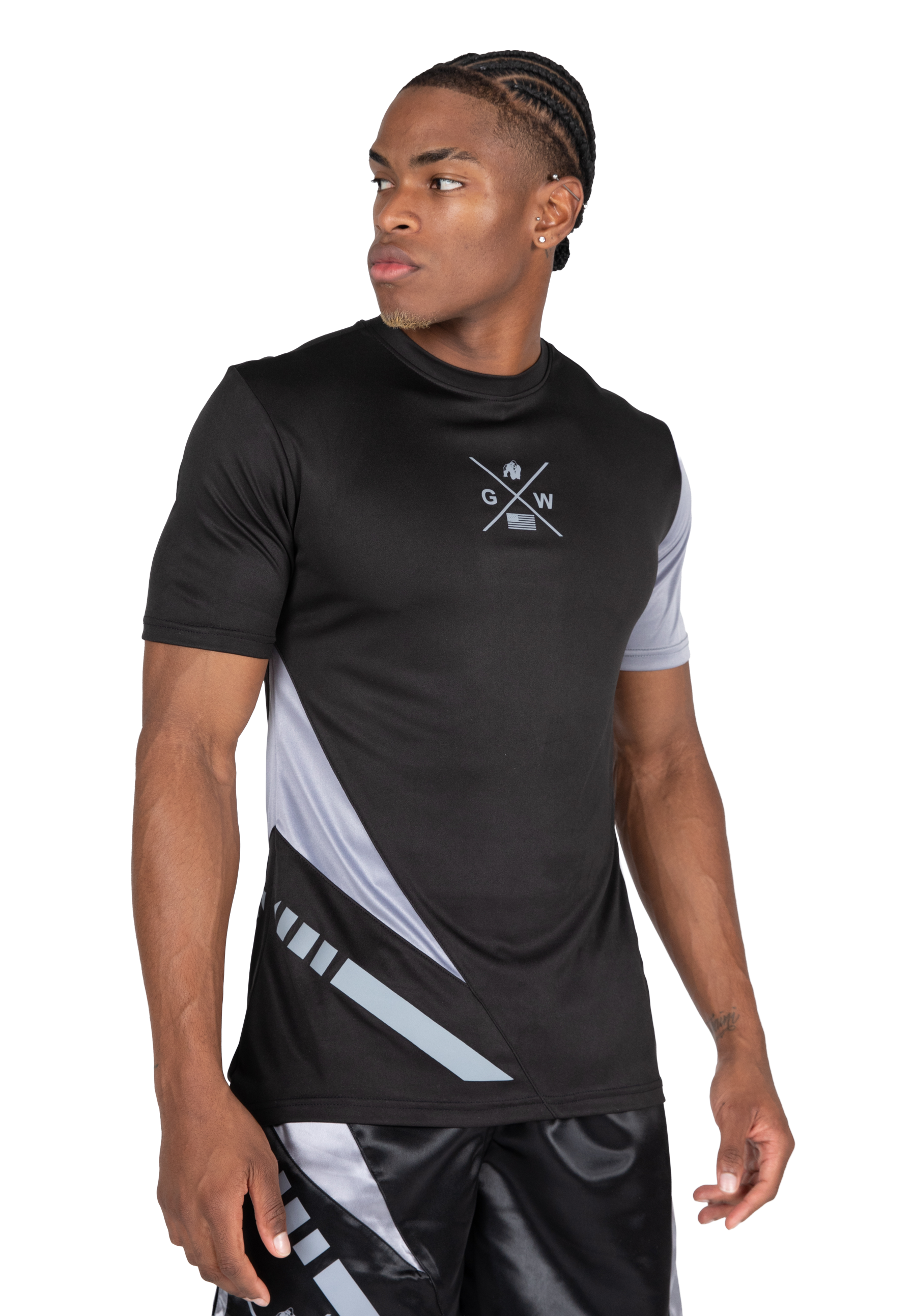 Gorilla Wear Hornell T-Shirt T-Shirt & Tops Black/Gray