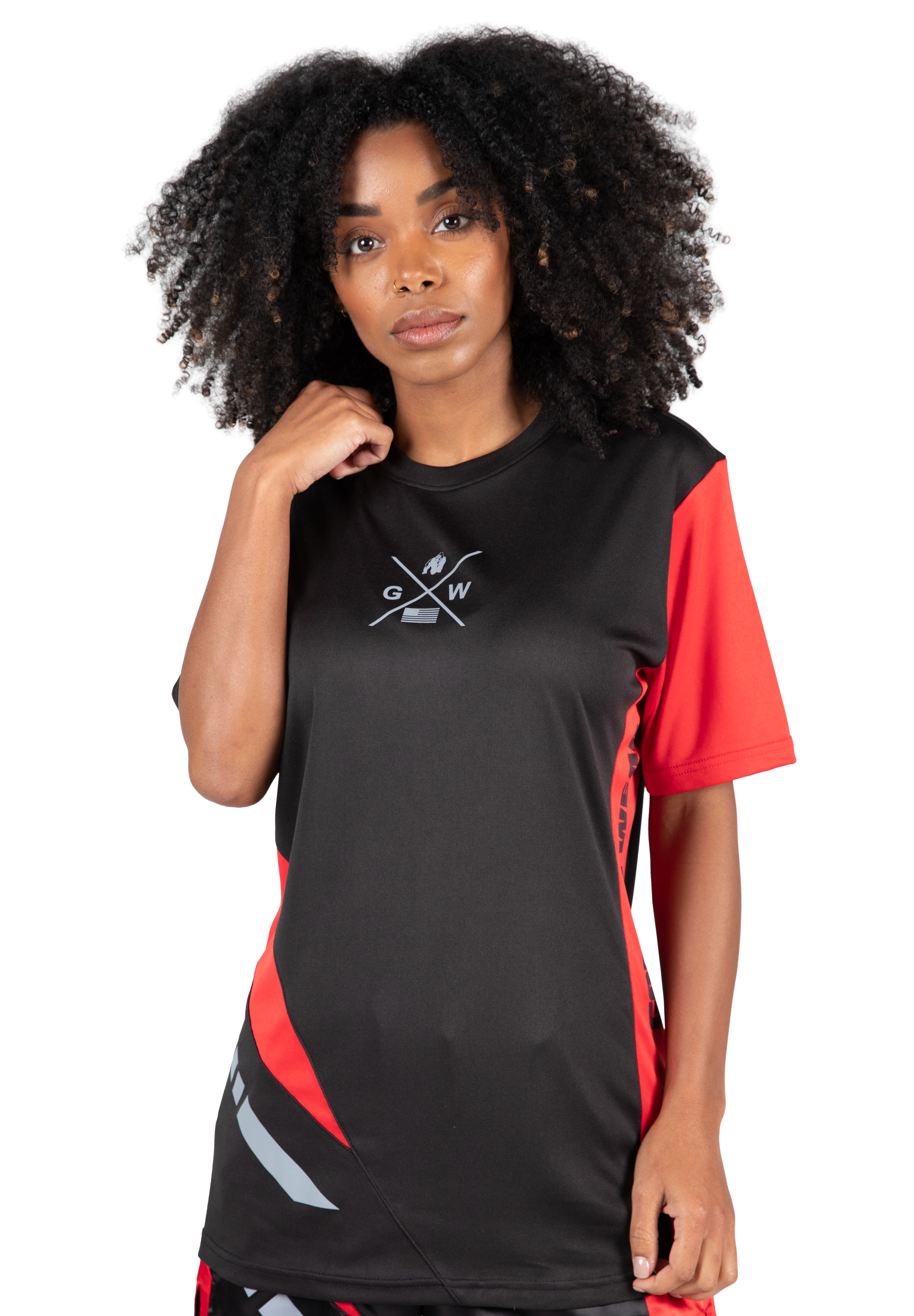 Gorilla Wear Hornell T-Shirt T-Shirt & Tops Black/Red