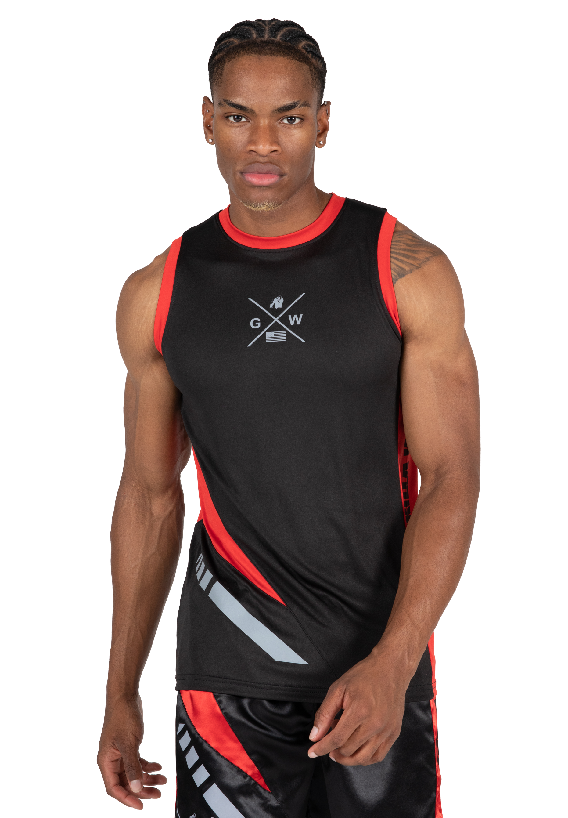 Gorilla Wear Hornell Tank Top Tank Top Black/Red