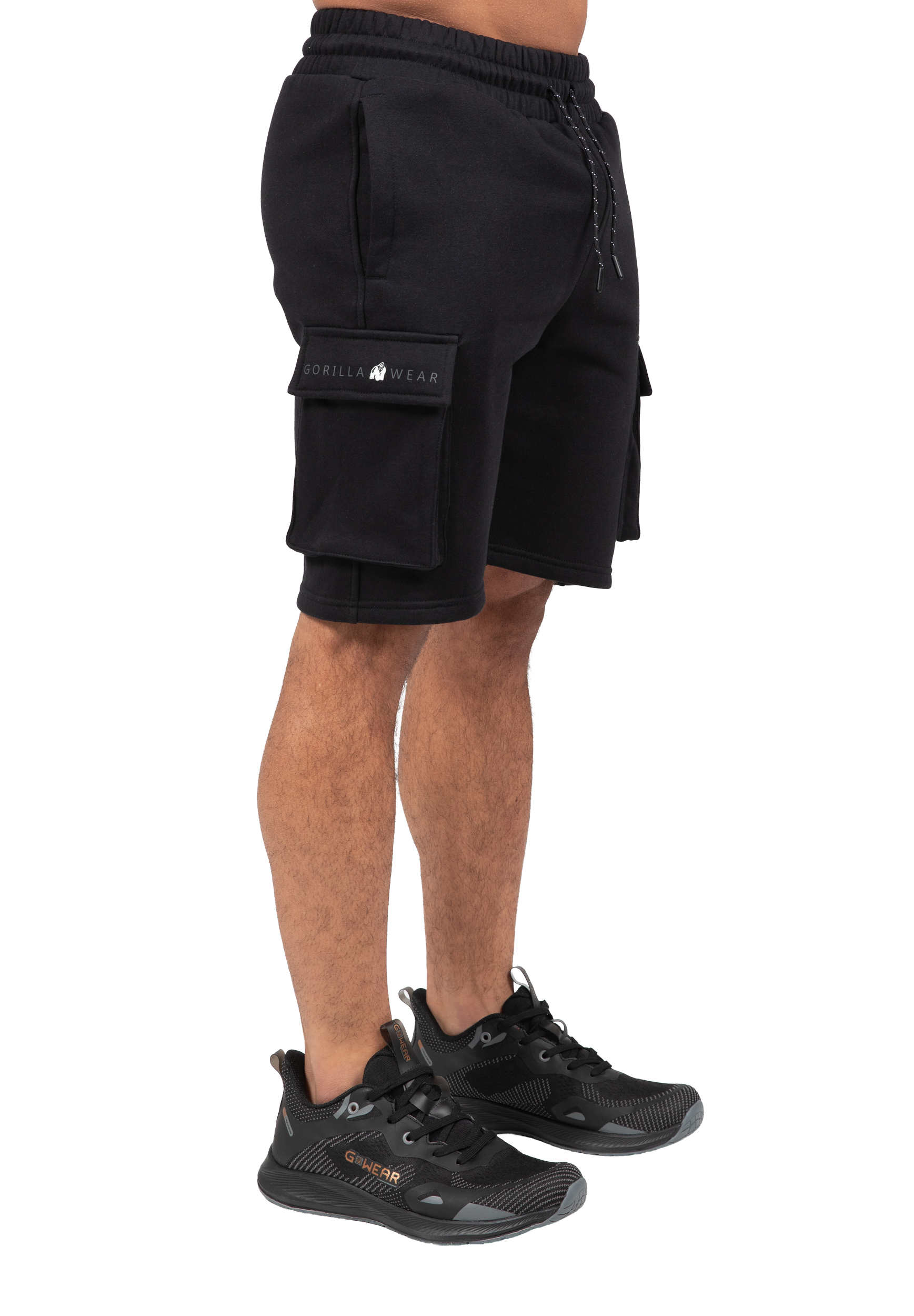 Gorilla Wear Hudson Cargo Sweat Shorts Shorts Black