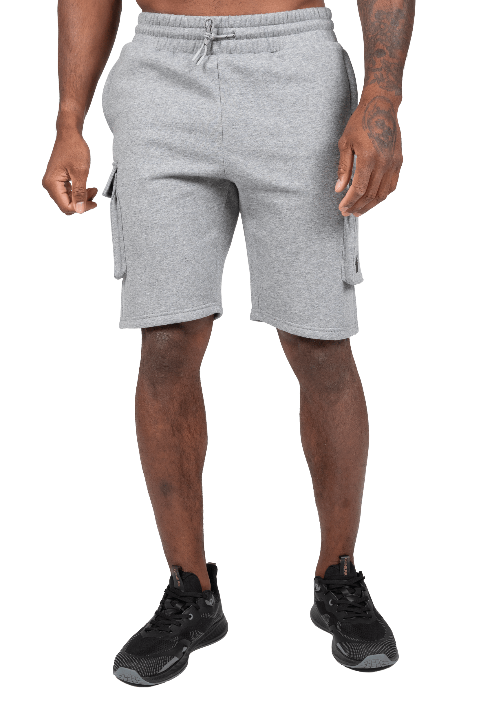 Gorilla Wear Hudson Cargo Sweat Shorts Shorts Gray Melange