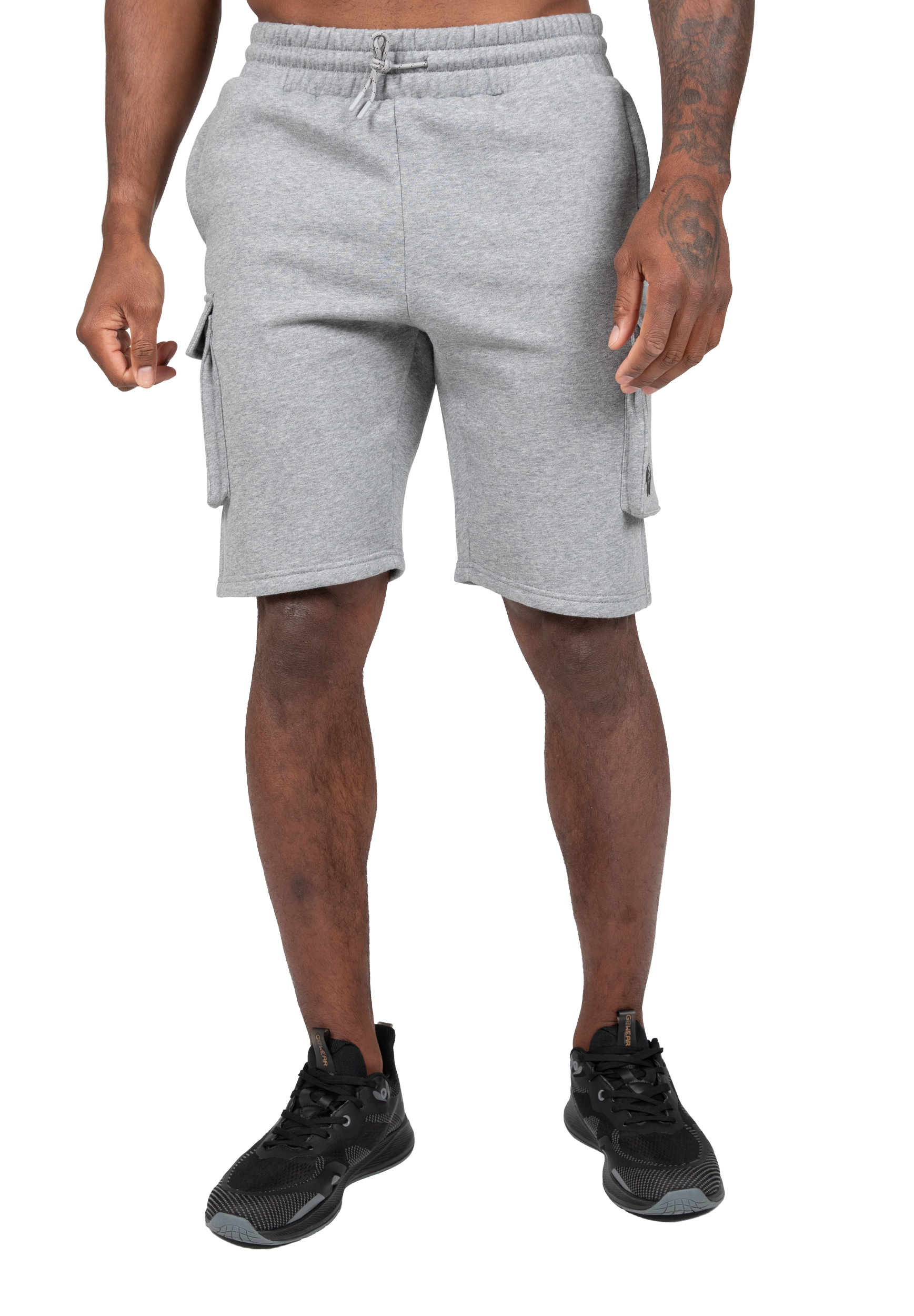 Gorilla Wear Hudson Cargo Sweat Shorts Shorts Gray Melange