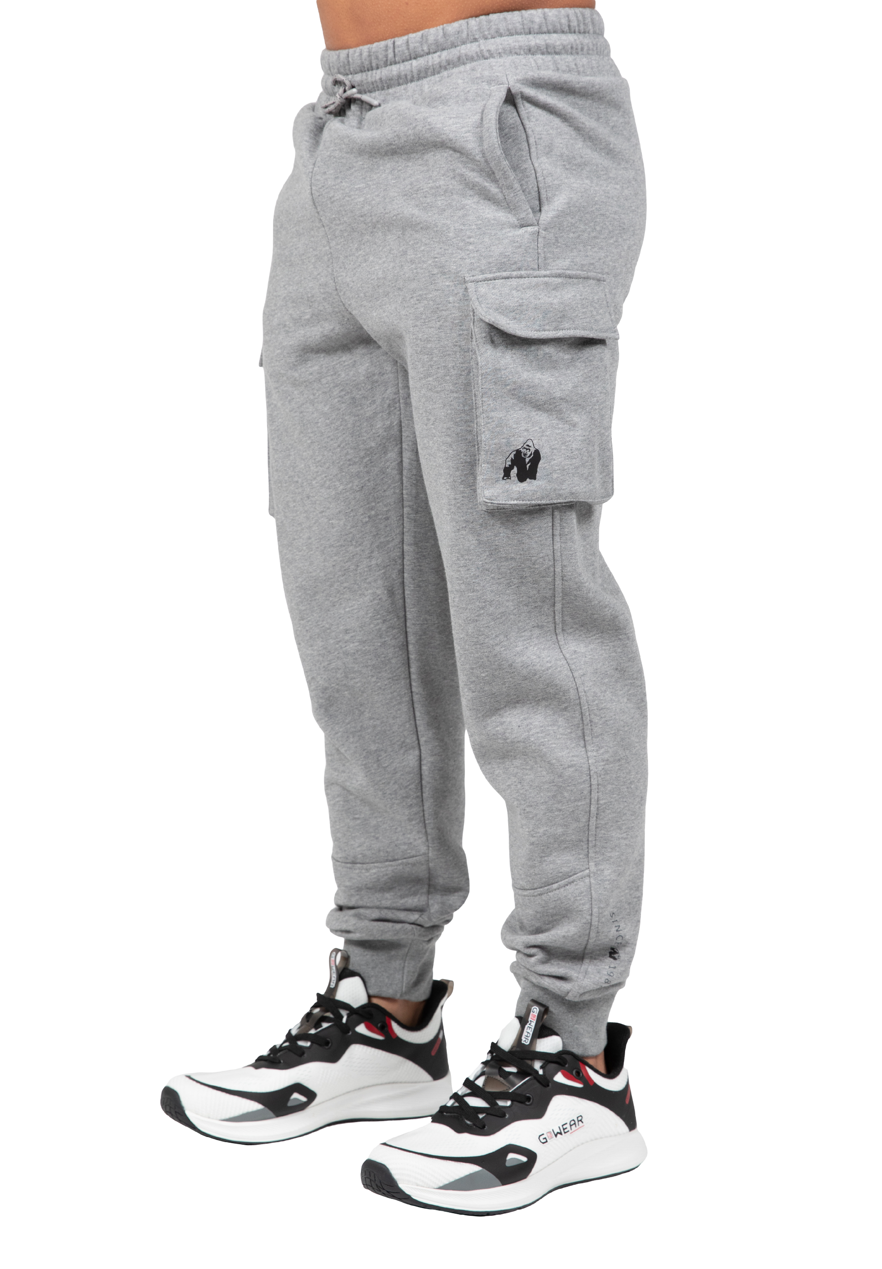 Gorilla Wear Hudson Cargo Sweatpants Pants Gray Melange