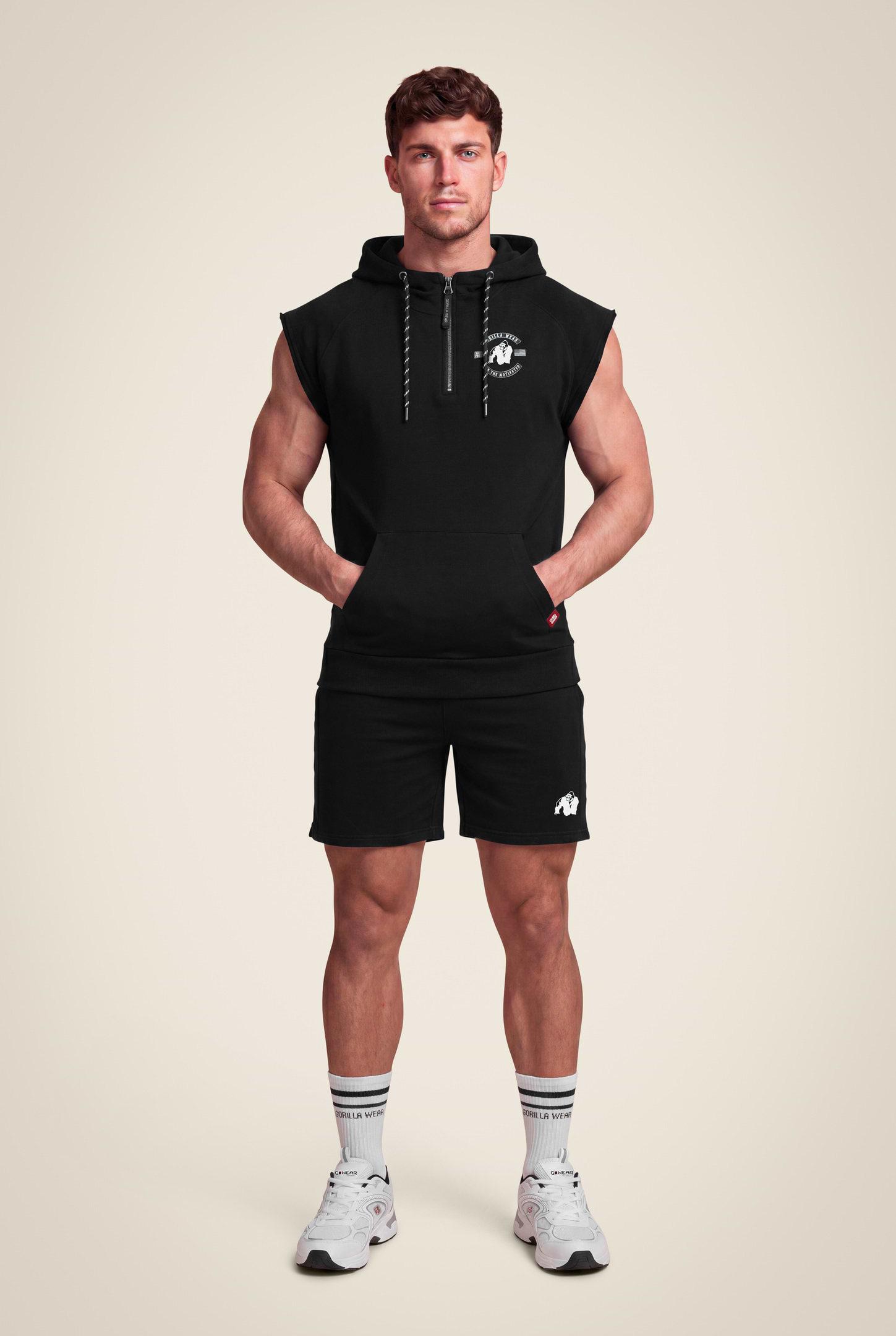 Gorilla Wear Huntley Sleeveless Hoodie Hoodie & Sweatshirt Black