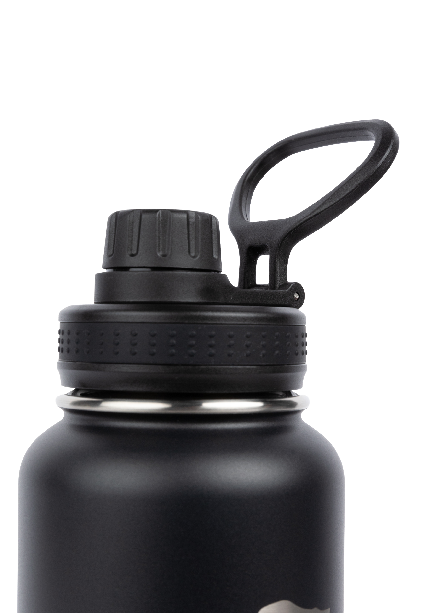 Gorilla Wear Insulated Stainless Steel Water Bottle 1000ML Shakers & Bottles Black
