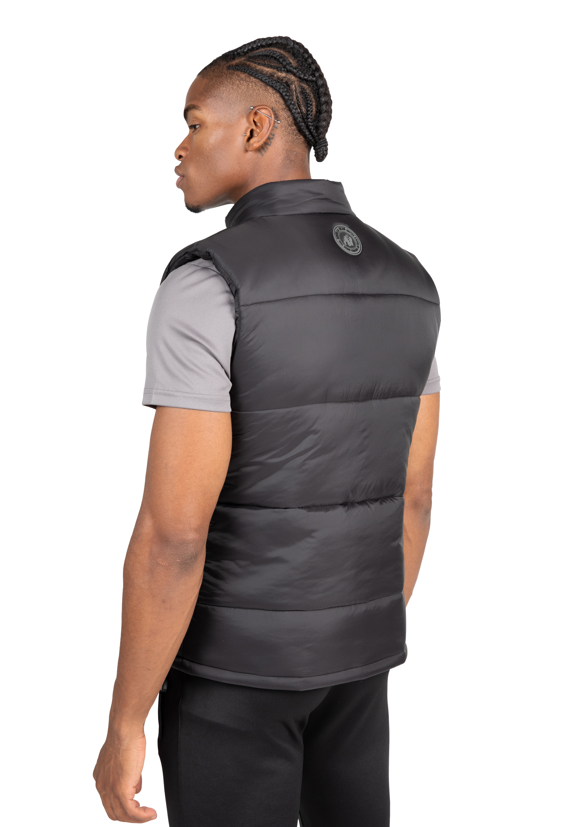 Gorilla Wear Irvine Puffer Vest Jacket Black