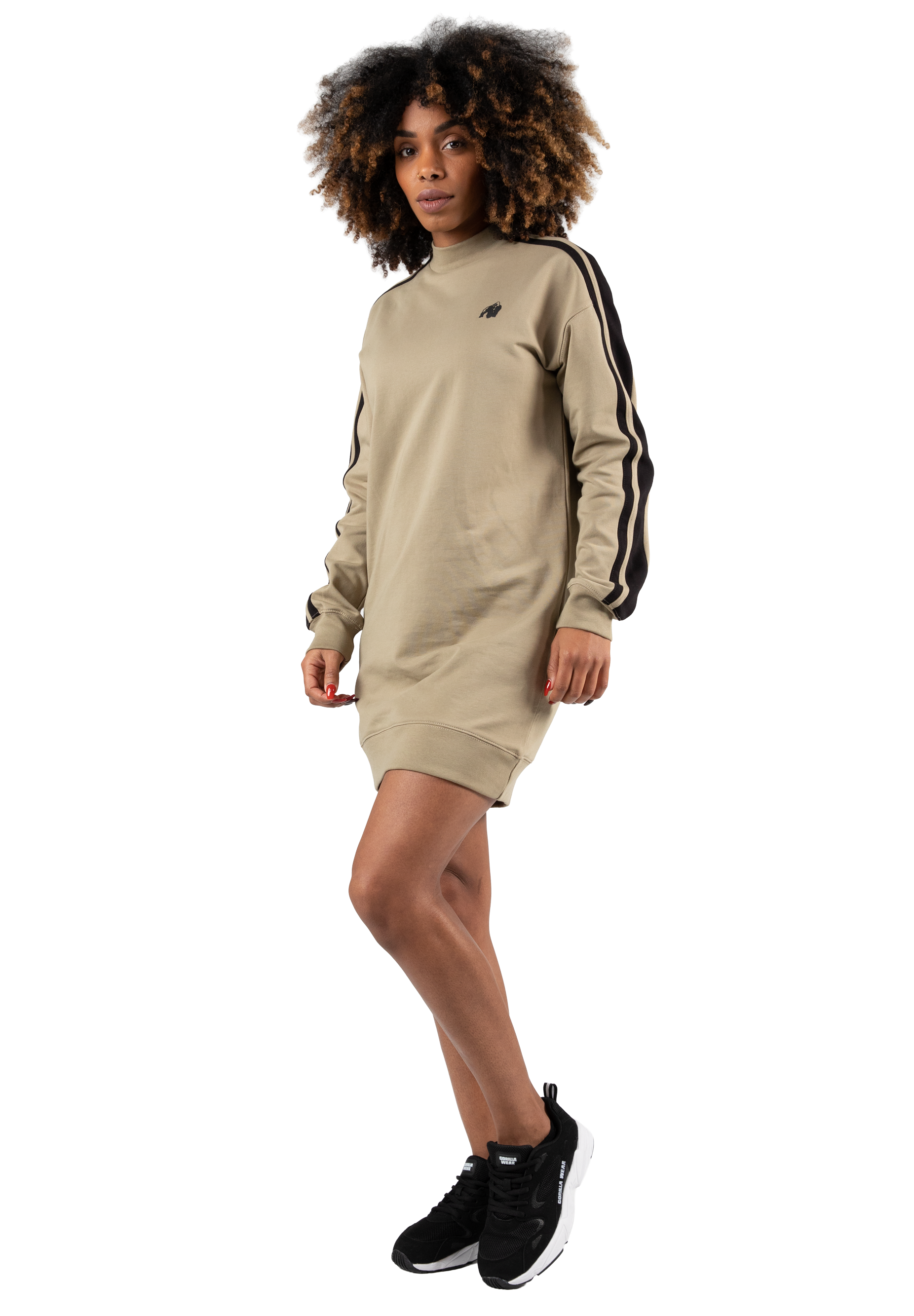Gorilla Wear Isabella Sweatshirt Dress Hoodie & Sweatshirt Beige