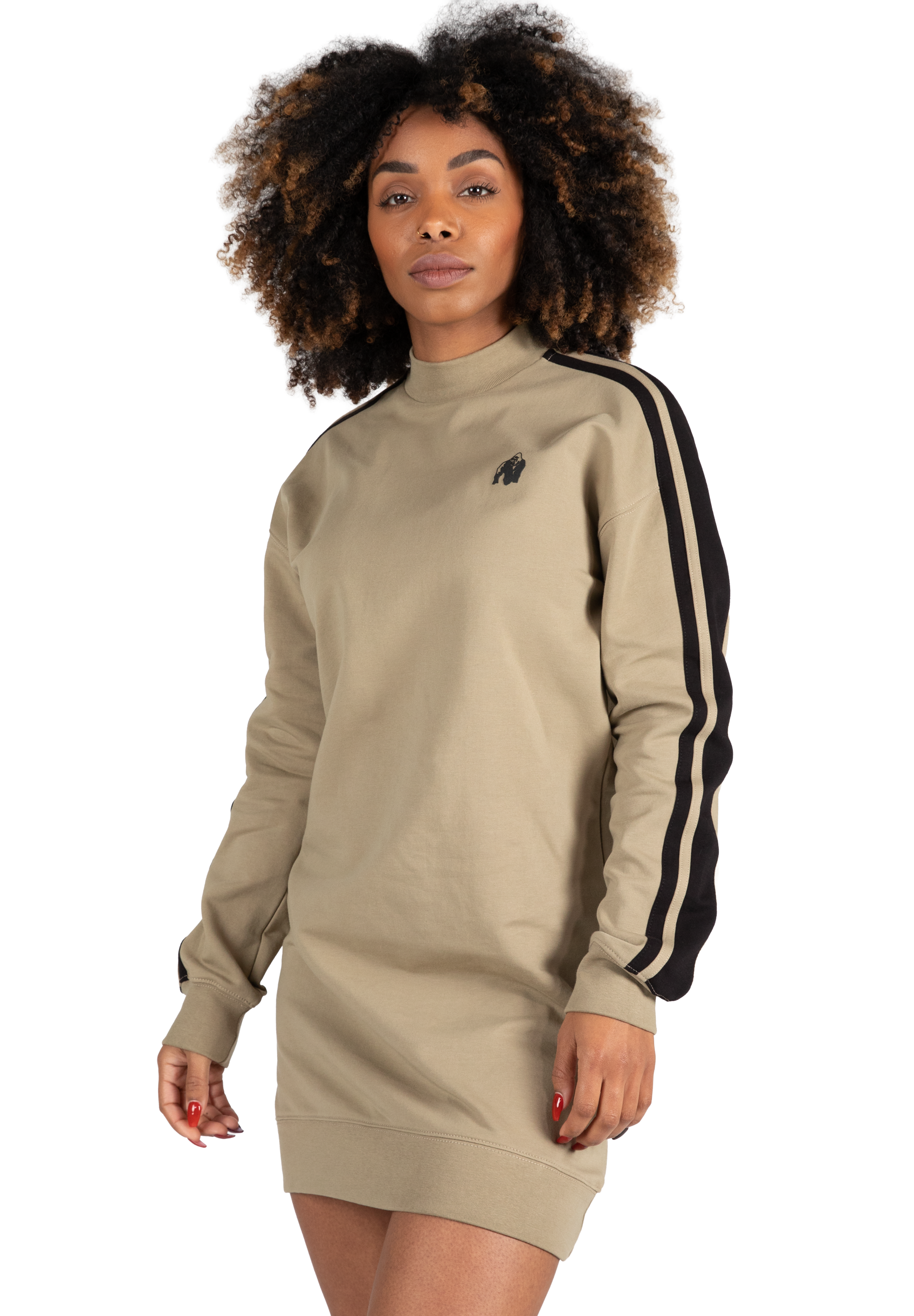 Gorilla Wear Isabella Sweatshirt Dress Hoodie & Sweatshirt Beige