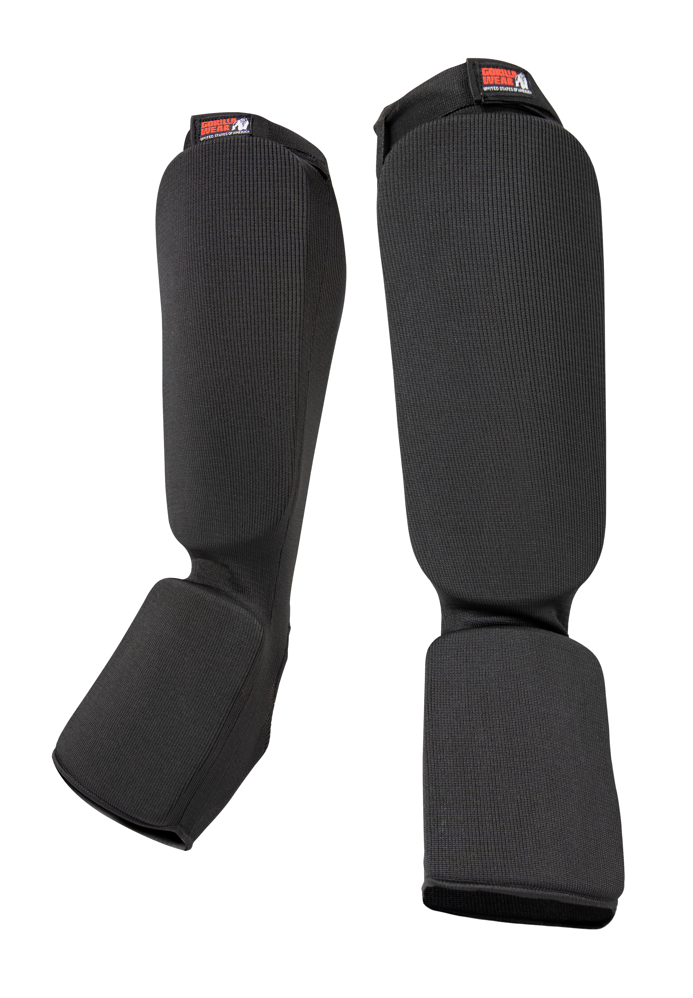 Gorilla Wear Jefferson Shin Guards Fight Gear Black