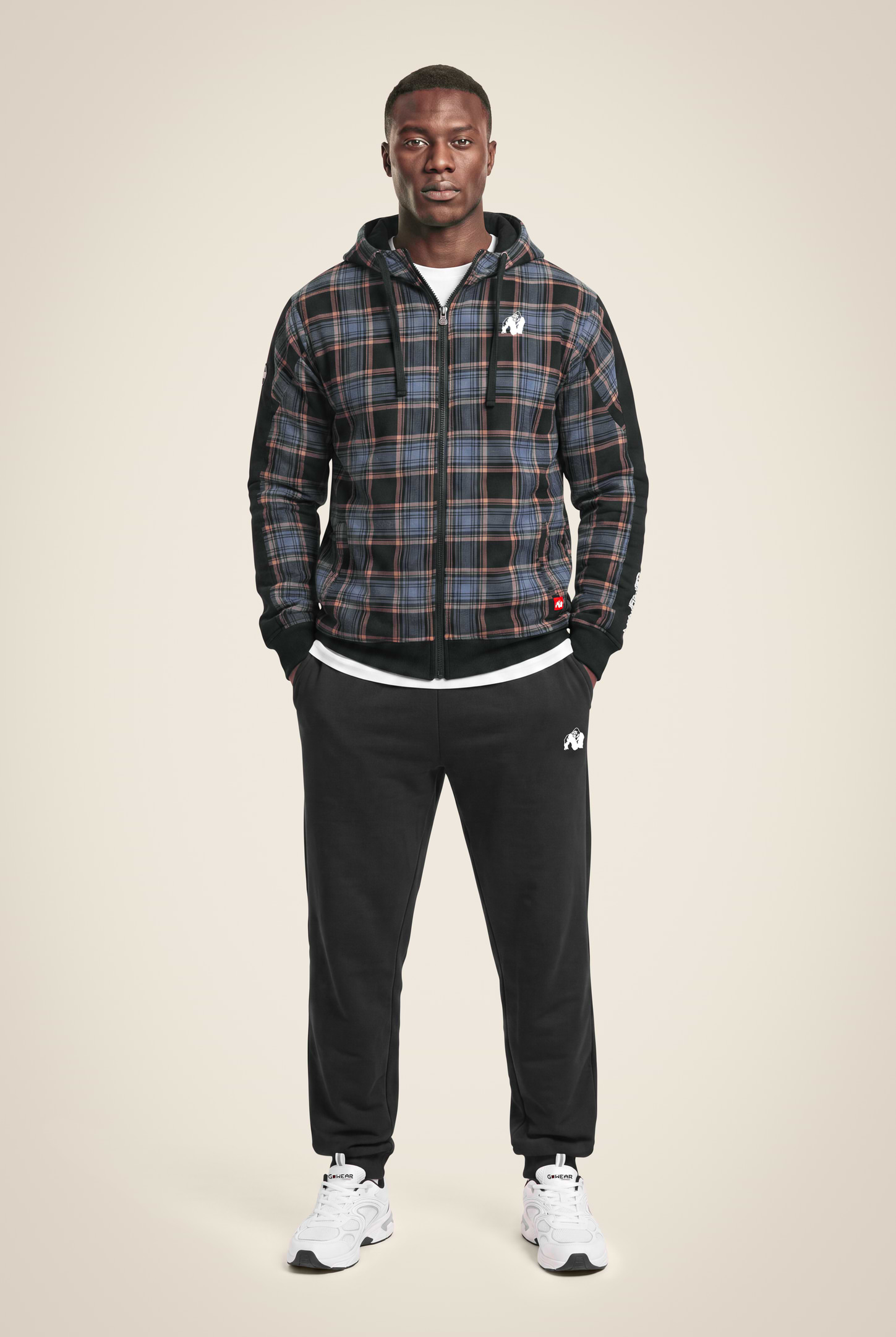 Gorilla Wear Kenton Zipped Jacket Jacket Black/Blue
