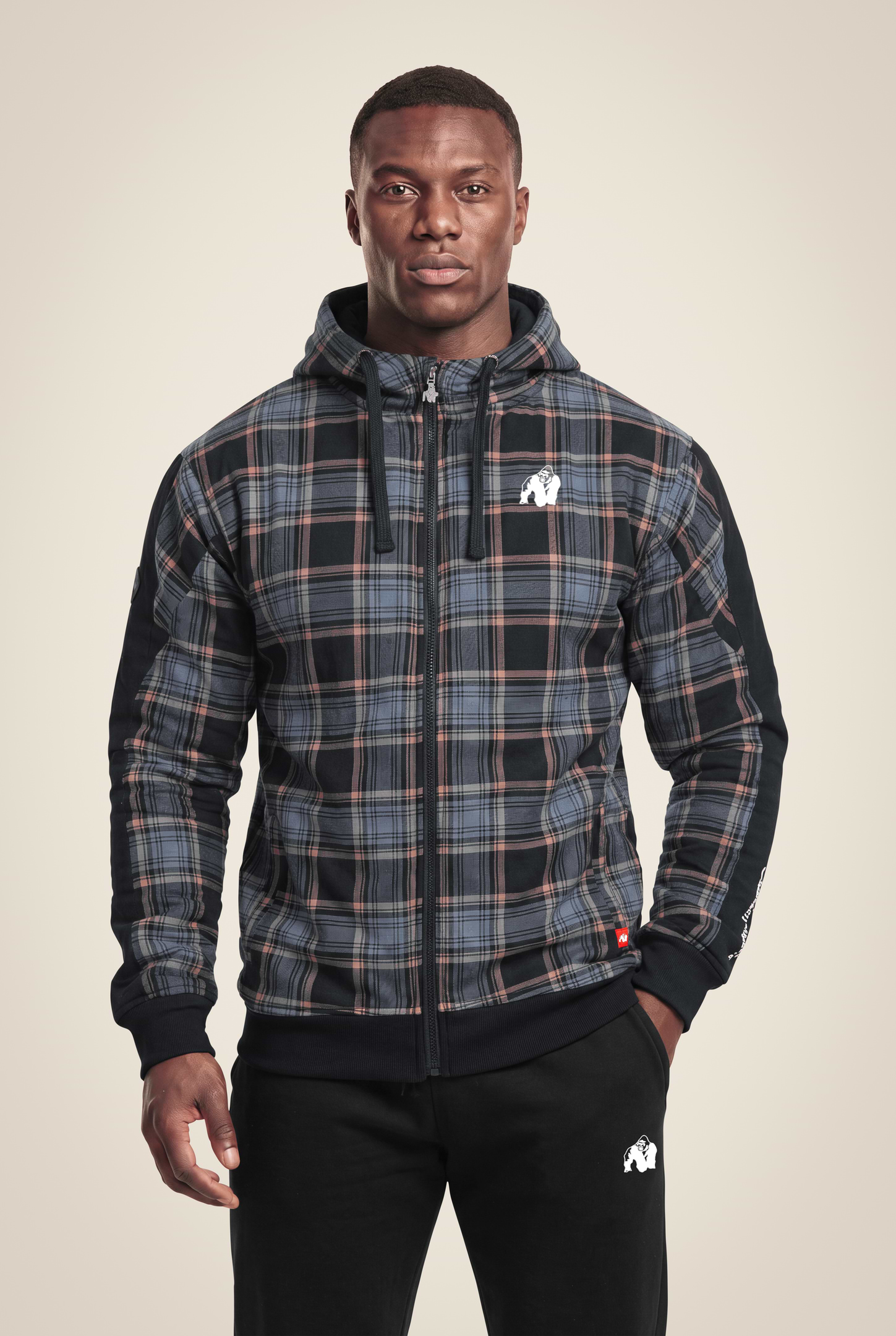 Gorilla Wear Kenton Zipped Jacket Jacket Black/Blue