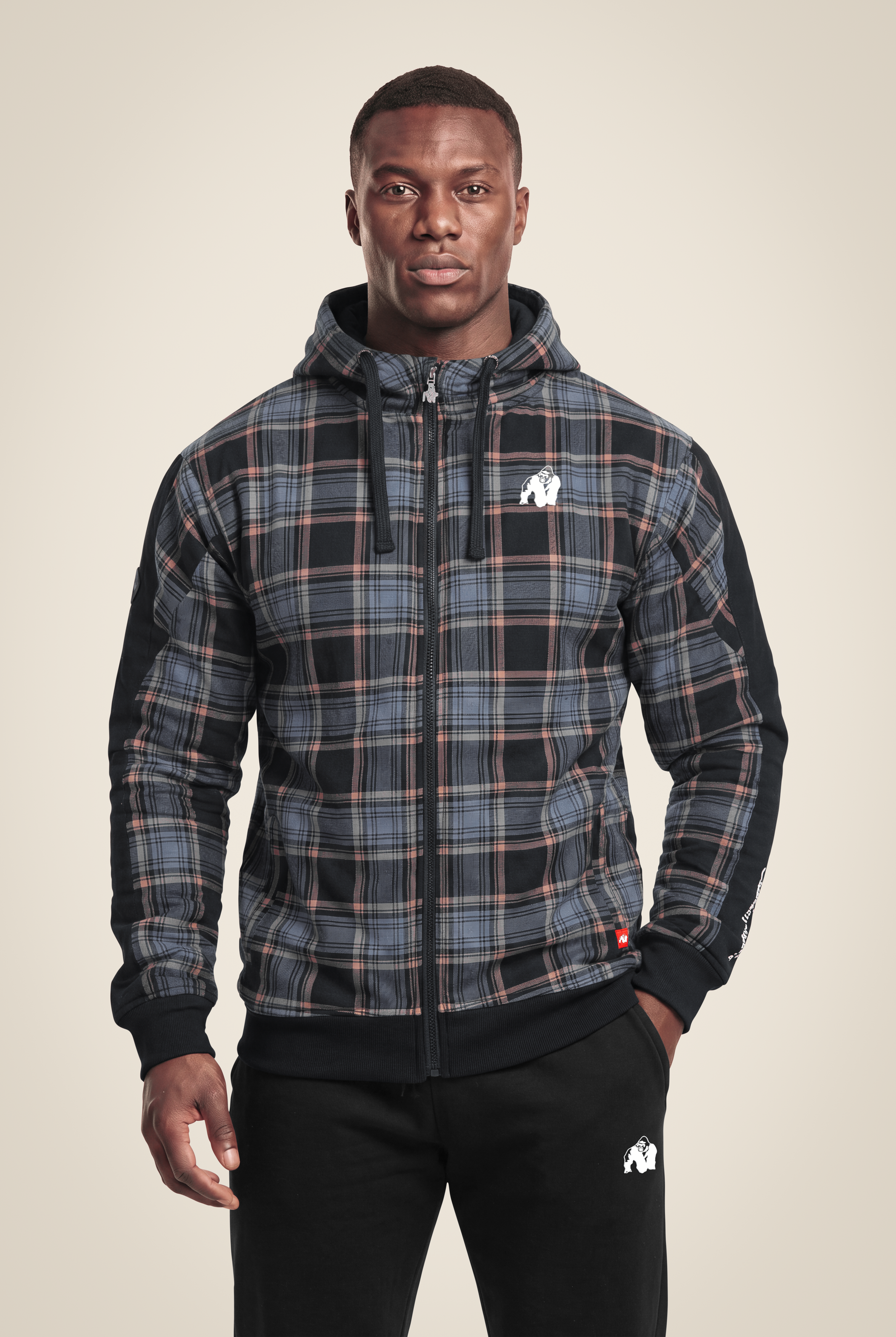 Gorilla Wear Kenton Zipped Jacket Jacket Black/Blue