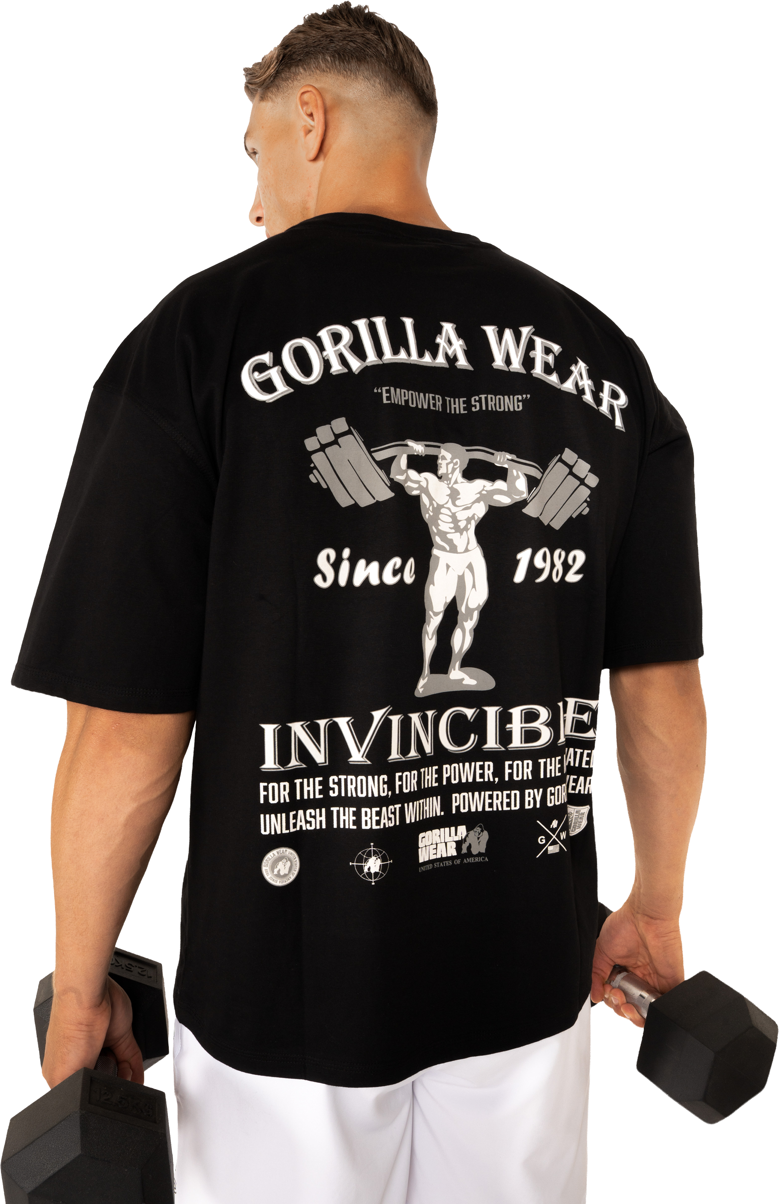 Gorilla Wear Kingston Oversized T-Shirt T-Shirt & Tops Black