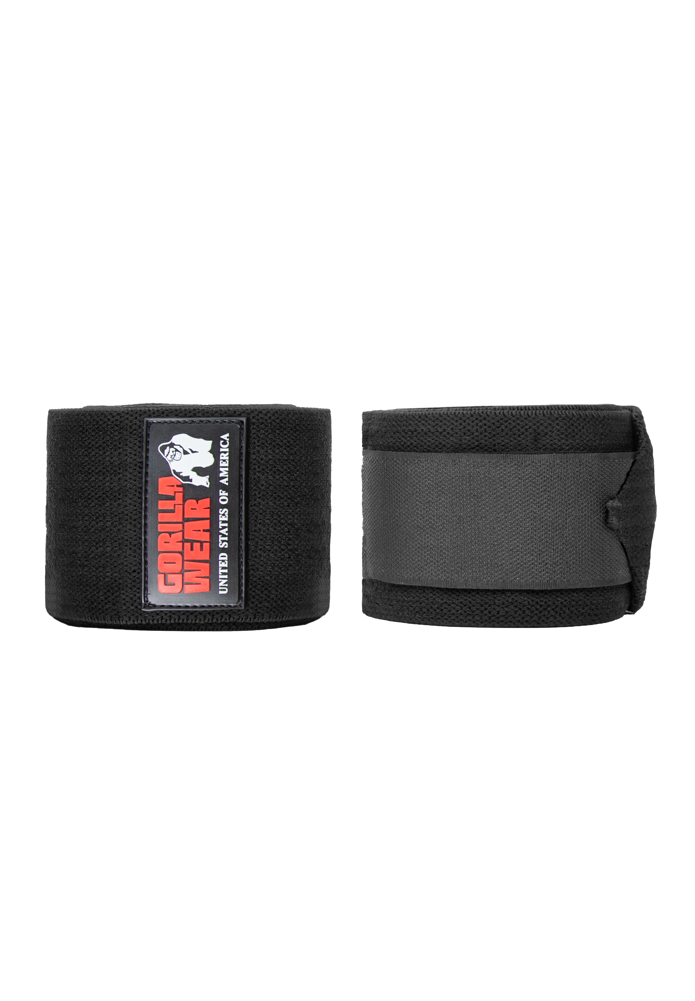 Gorilla Wear Knee Wraps 200CM Lifting Straps & Wraps Black