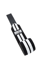 Gorilla Wear Knee Wraps 200CM Lifting Straps & Wraps Black/White