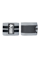 Gorilla Wear Knee Wraps 200CM Lifting Straps & Wraps Gray/Black