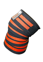 Gorilla Wear Knee Wraps 250CM Lifting Straps & Wraps Black/Red