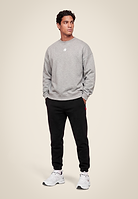 Gorilla Wear Leeds Oversized Sweater Hoodie & Sweatshirt Light Gray Melange