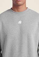 Gorilla Wear Leeds Oversized Sweater Hoodie & Sweatshirt Light Gray Melange