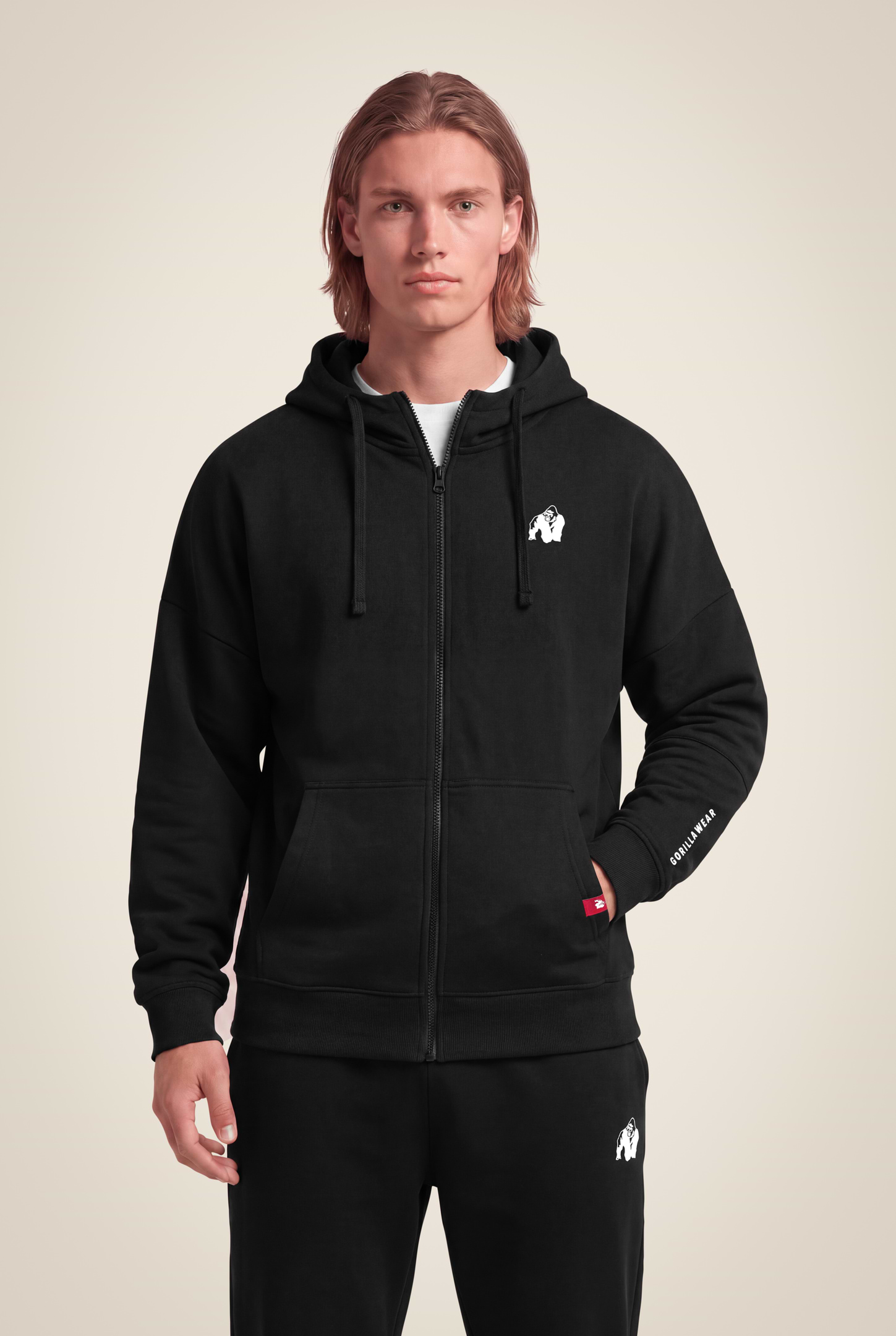 Gorilla Wear Leon Zipped Hoodie Hoodie & Sweatshirt Black