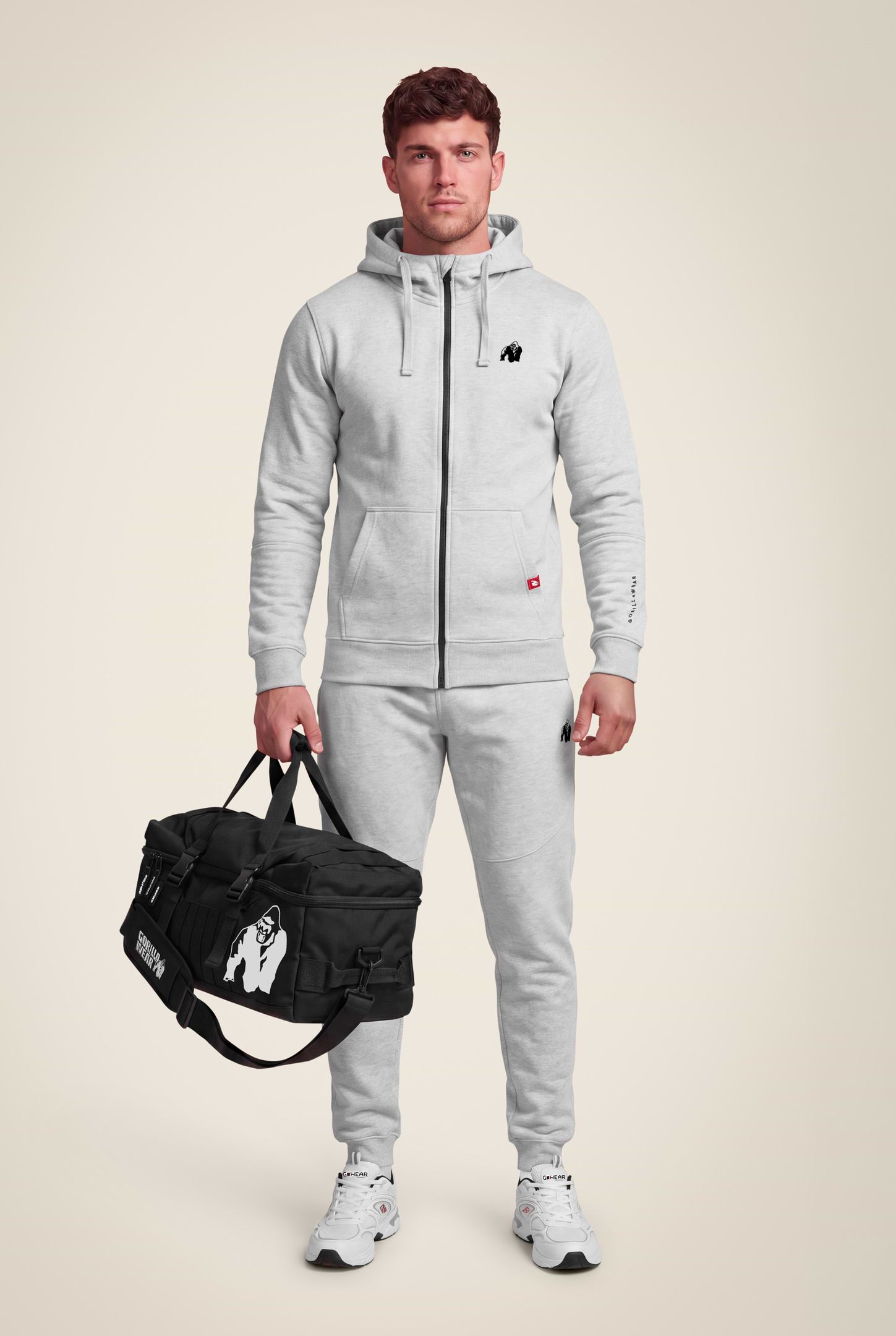 Gorilla Wear Leon Zipped Hoodie Hoodie & Sweatshirt Gray