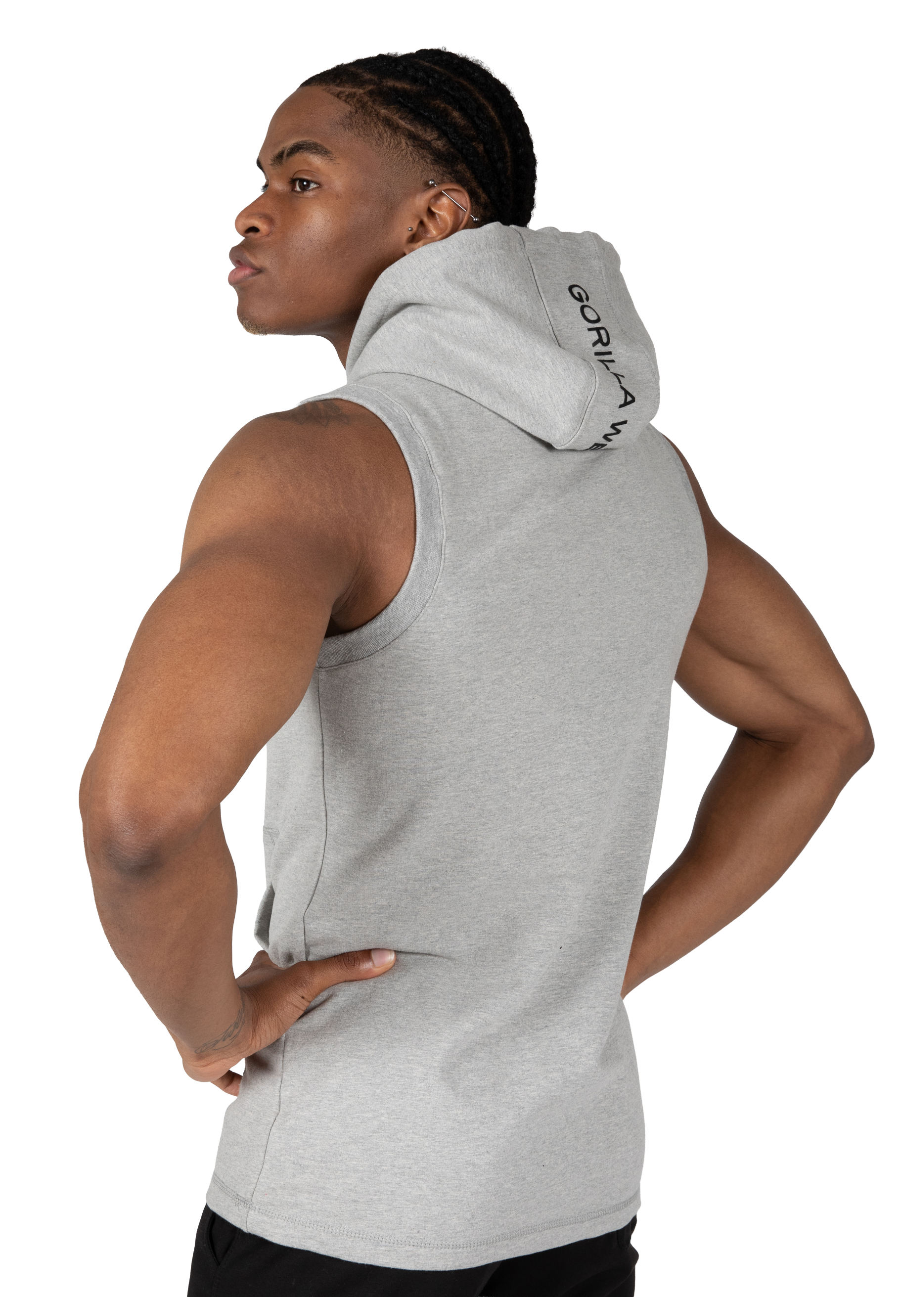 Gorilla Wear Lincoln Sleeveless Hoodie Hoodie & Sweatshirt Gray