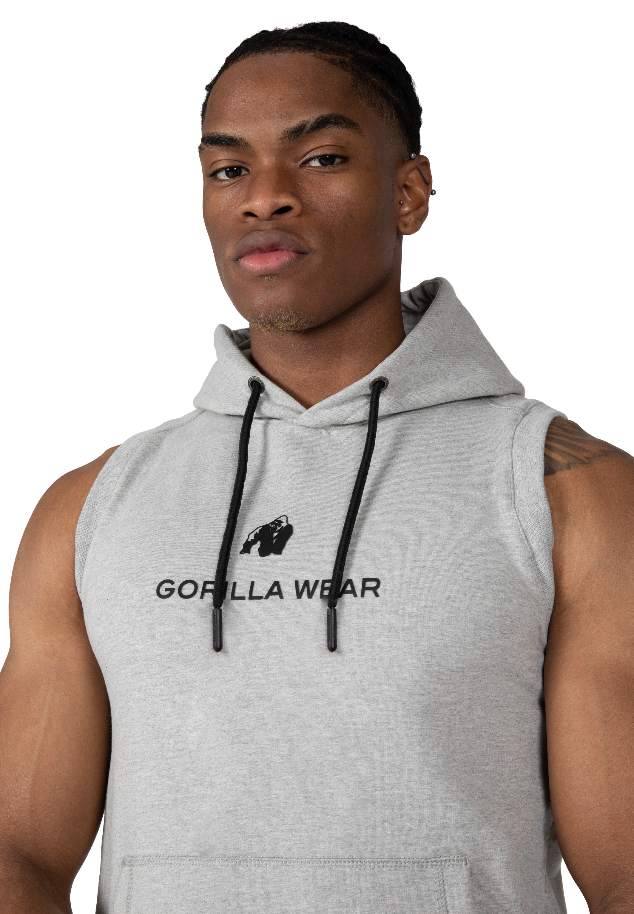 Gorilla Wear Lincoln Sleeveless Hoodie Hoodie & Sweatshirt Gray