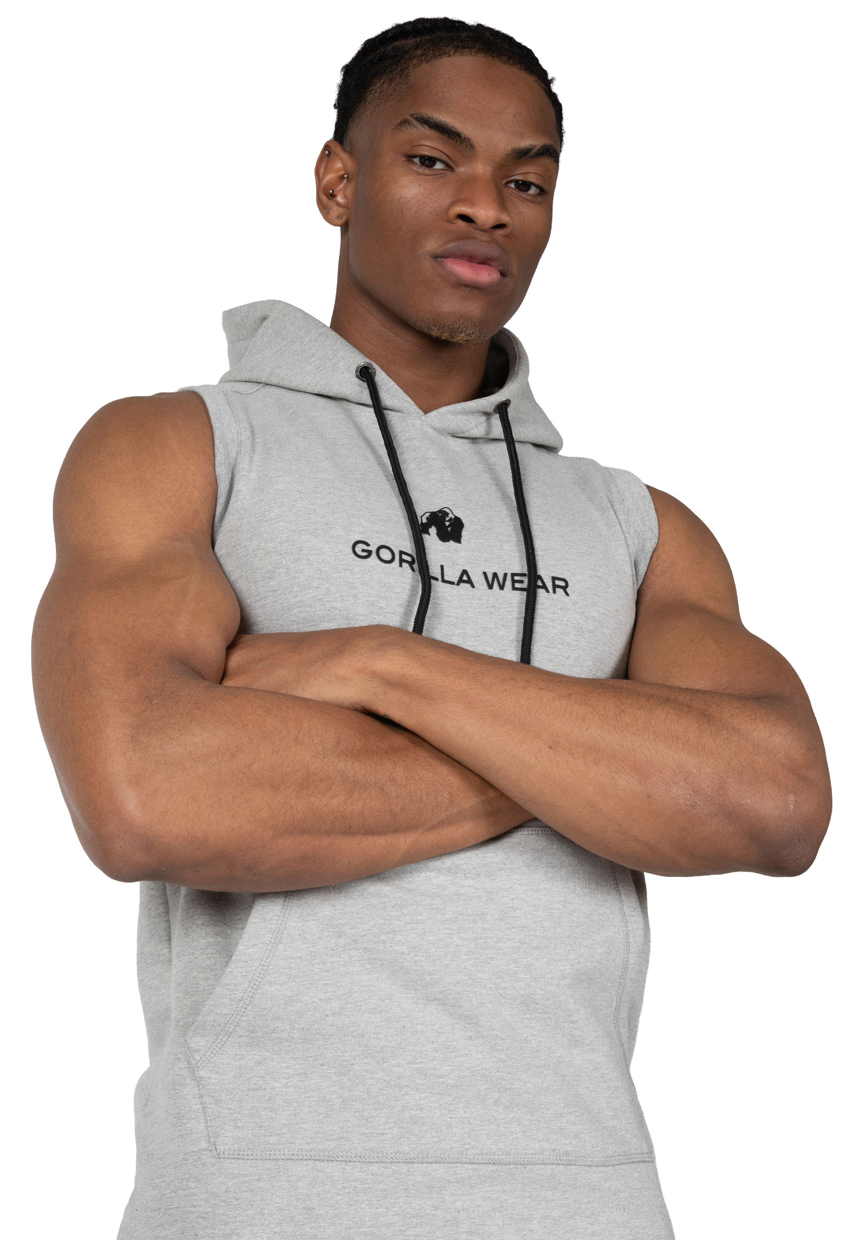 Gorilla Wear Lincoln Sleeveless Hoodie Hoodie & Sweatshirt Gray