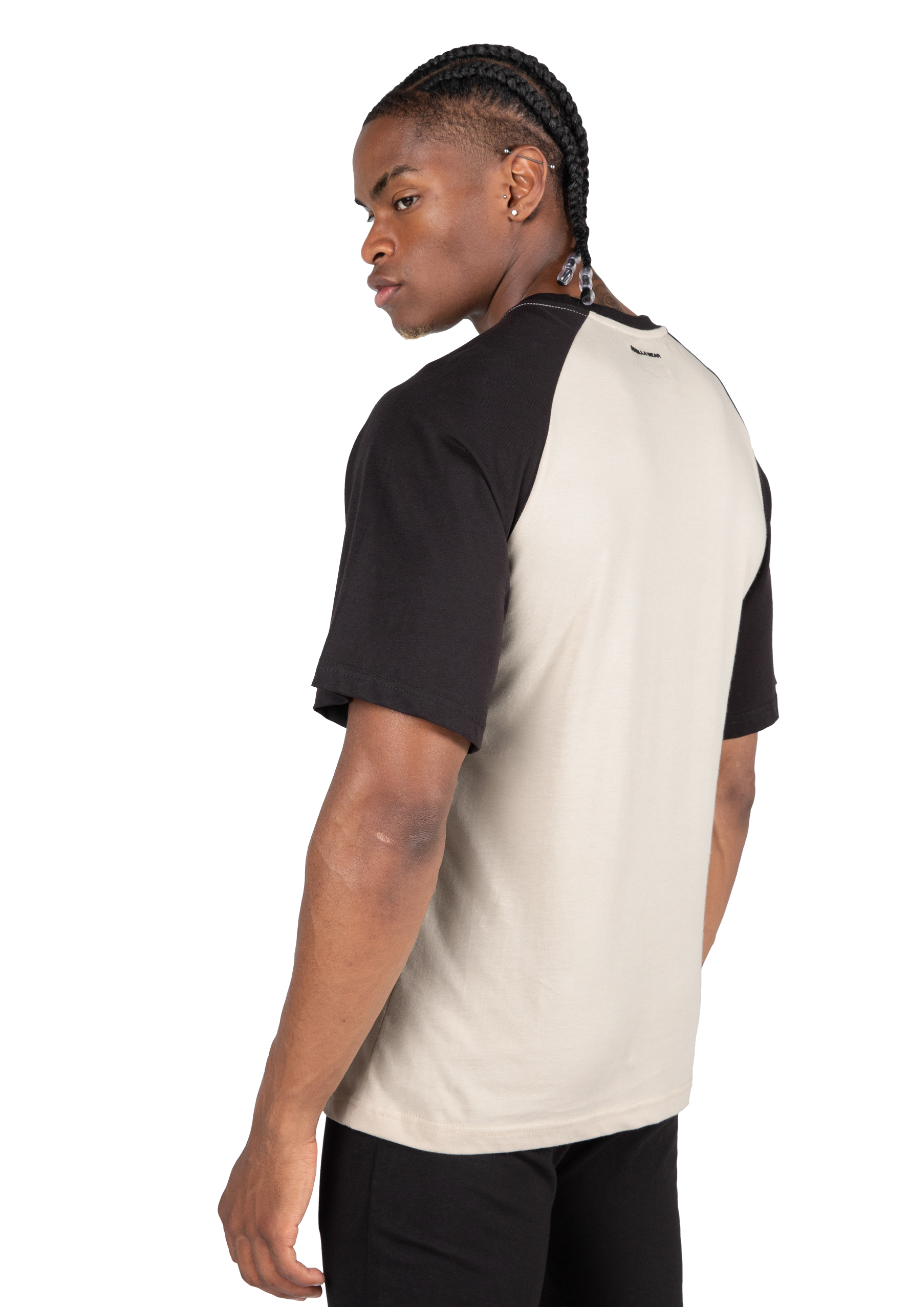 Gorilla Wear Logan Oversized T-Shirt T-Shirt & Tops Beige/Black