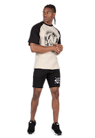 Gorilla Wear Logan Oversized T-Shirt T-Shirt & Tops Beige/Black
