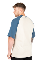Gorilla Wear Logan Oversized T-Shirt T-Shirt & Tops Beige/Blue