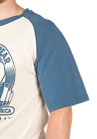 Gorilla Wear Logan Oversized T-Shirt T-Shirt & Tops Beige/Blue