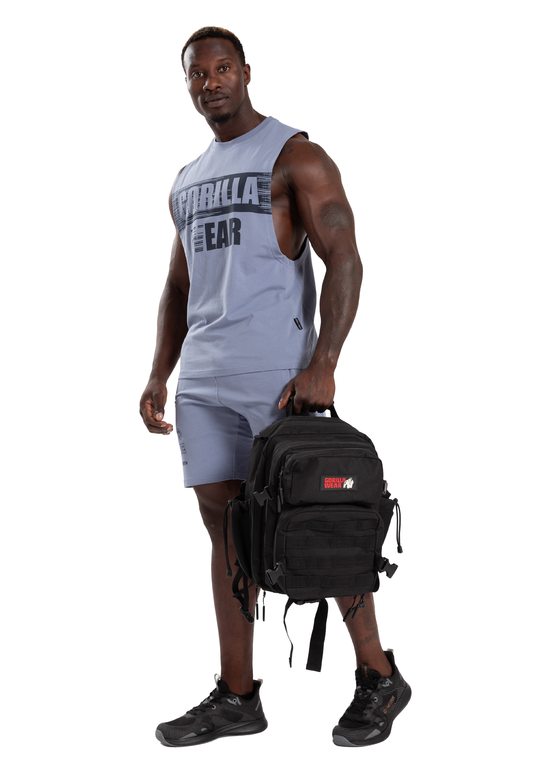 Gorilla Wear Lopez Drop Armhole Tank Top Tank Top Stonewash Blue
