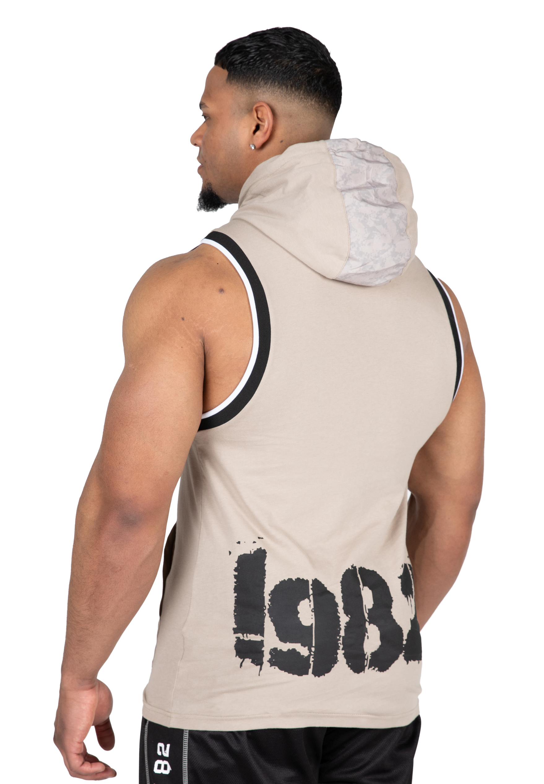 Gorilla Wear Loretto Hooded Tank Top Tank Top Beige