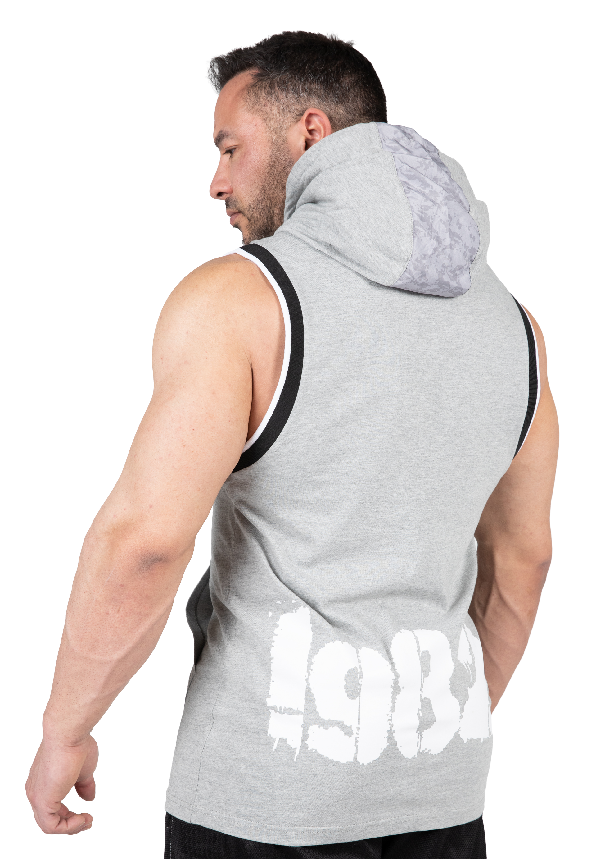 Gorilla Wear Loretto Hooded Tank Top Tank Top Gray Melange