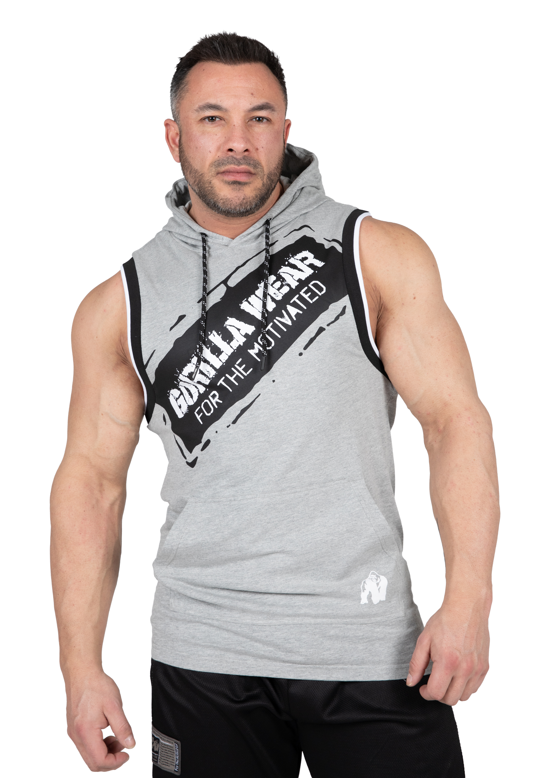Gorilla Wear Loretto Hooded Tank Top Tank Top Gray Melange