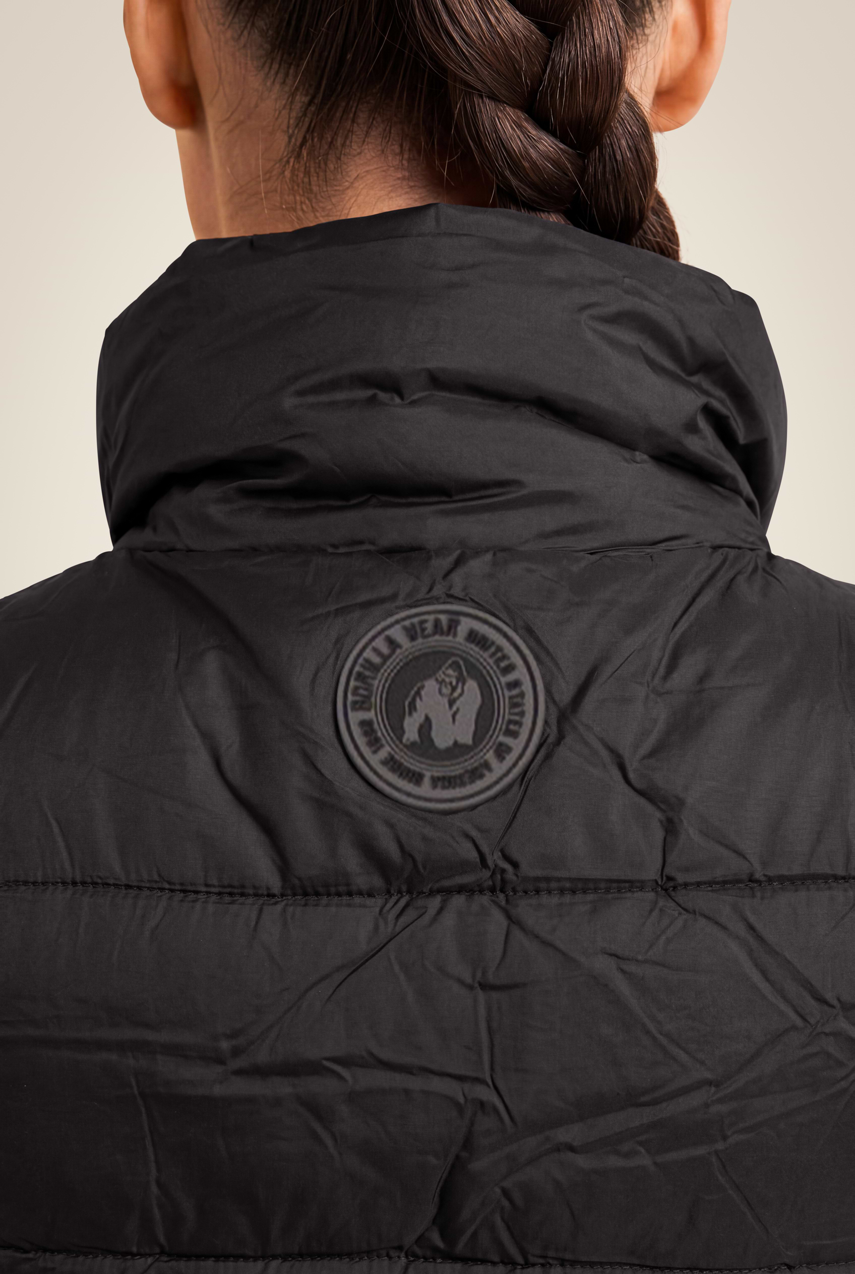 Gorilla Wear Lucia Puffer Vest Jacket Black