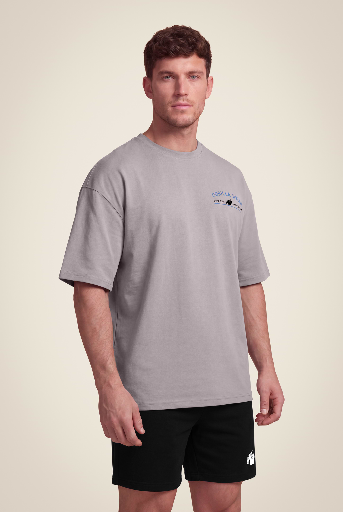Gorilla Wear Macon Oversized T-Shirt T-Shirt & Tops Light Gray