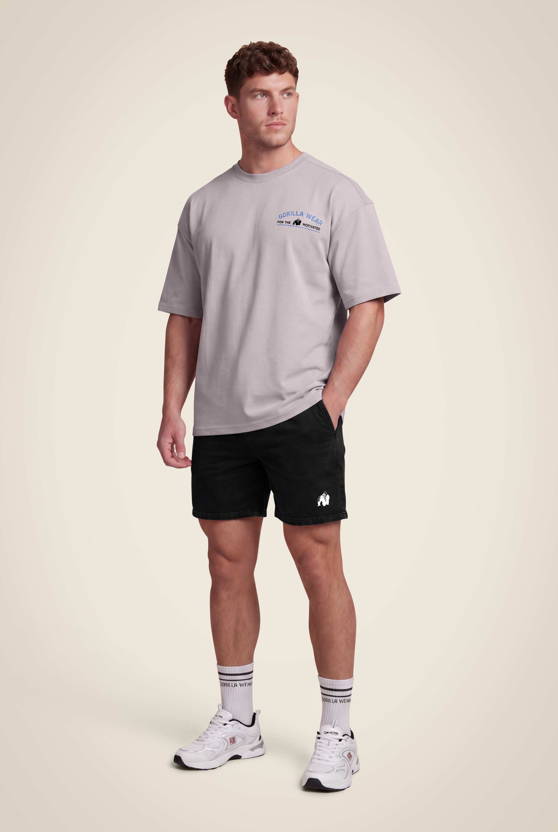 Gorilla Wear Macon Oversized T-Shirt T-Shirt & Tops Light Gray