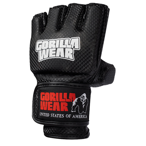 Gorilla Wear Manton MMA Gloves (With Thumb) Fight Gear Black/White