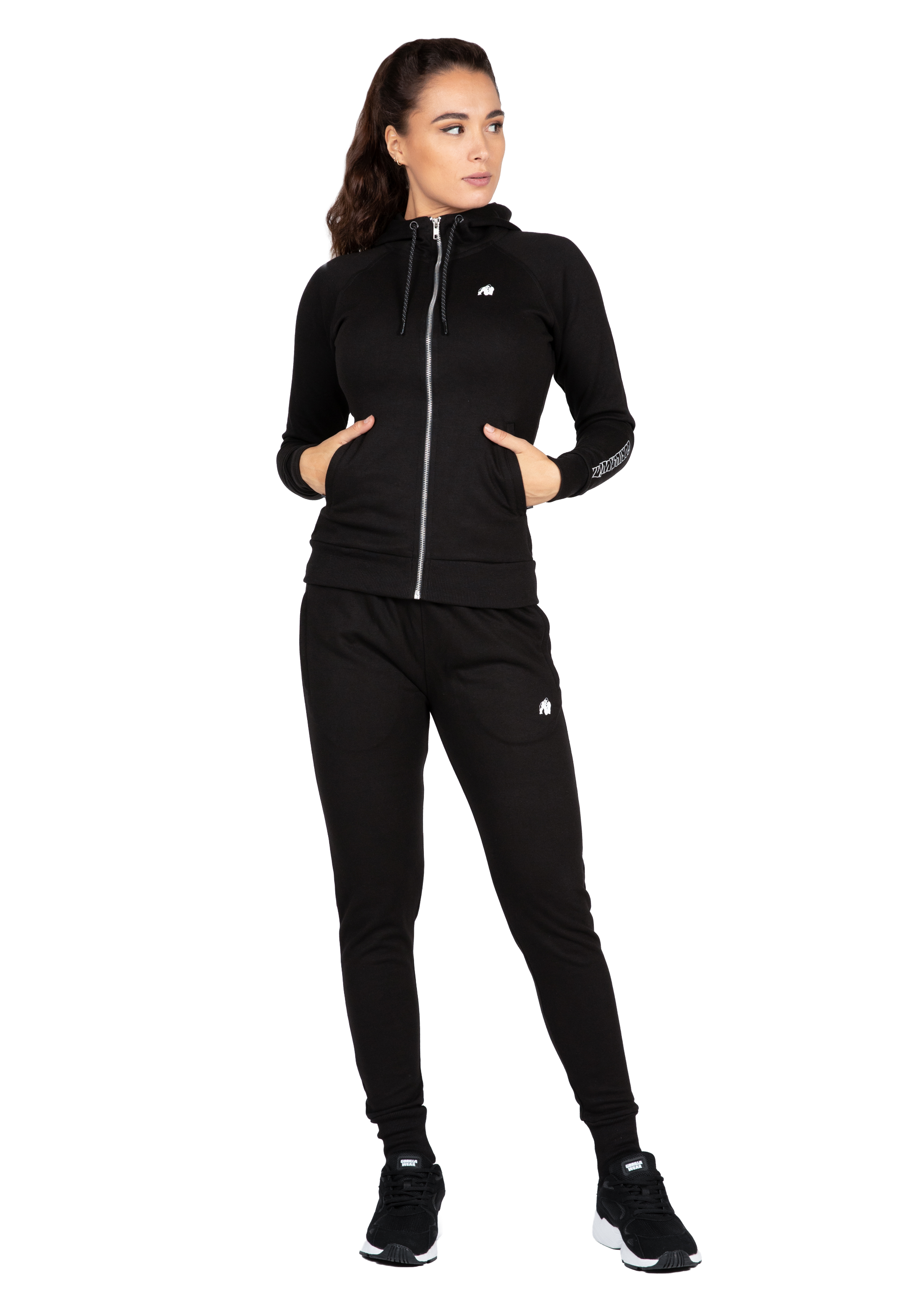 Gorilla Wear Marion Zipped Hoodie Hoodie & Sweatshirt Black