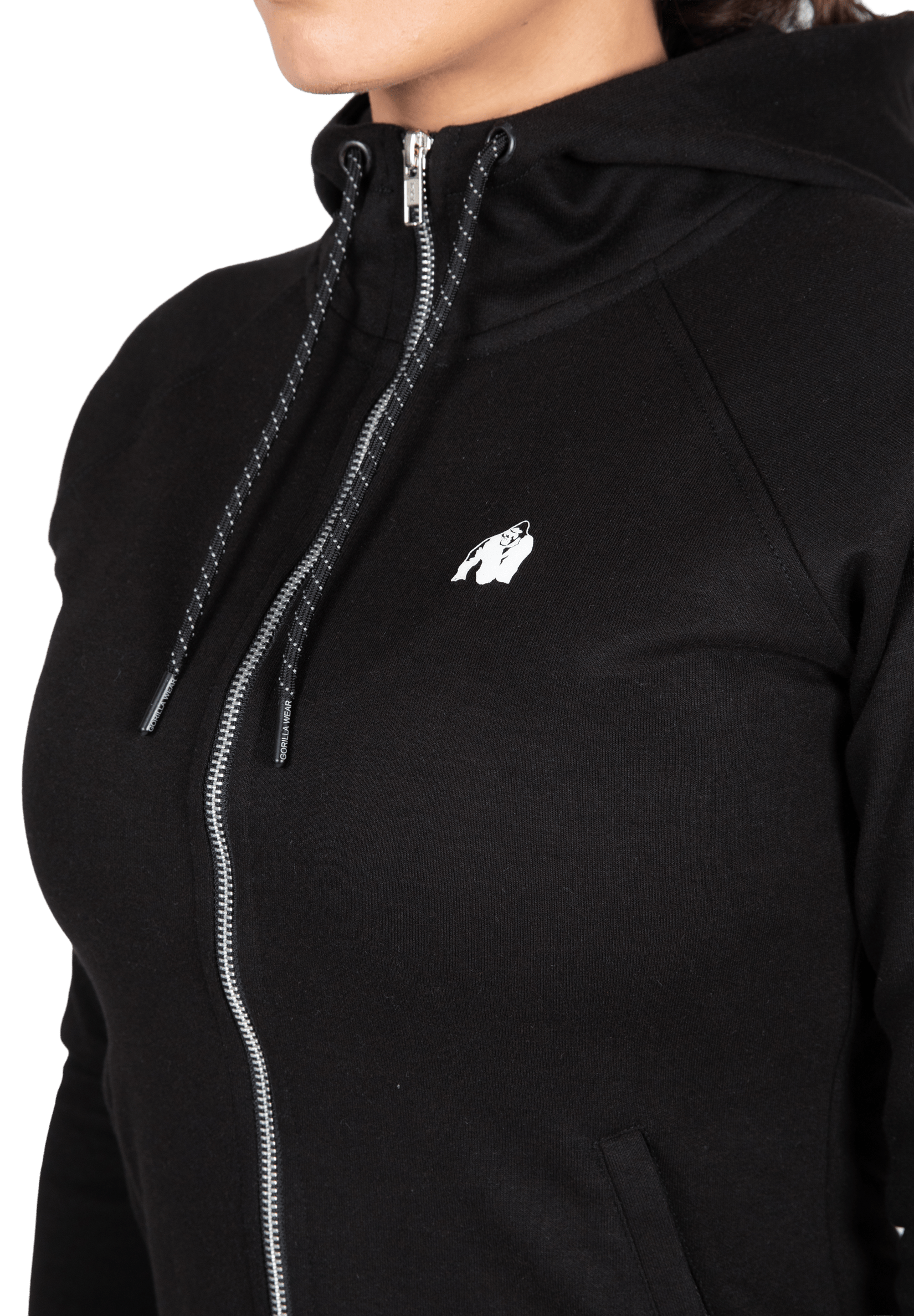 Gorilla Wear Marion Zipped Hoodie Hoodie & Sweatshirt Black